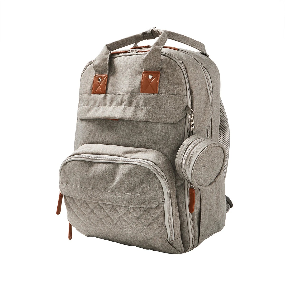1 Nappy Backpack Set - Grey, 1 of 8