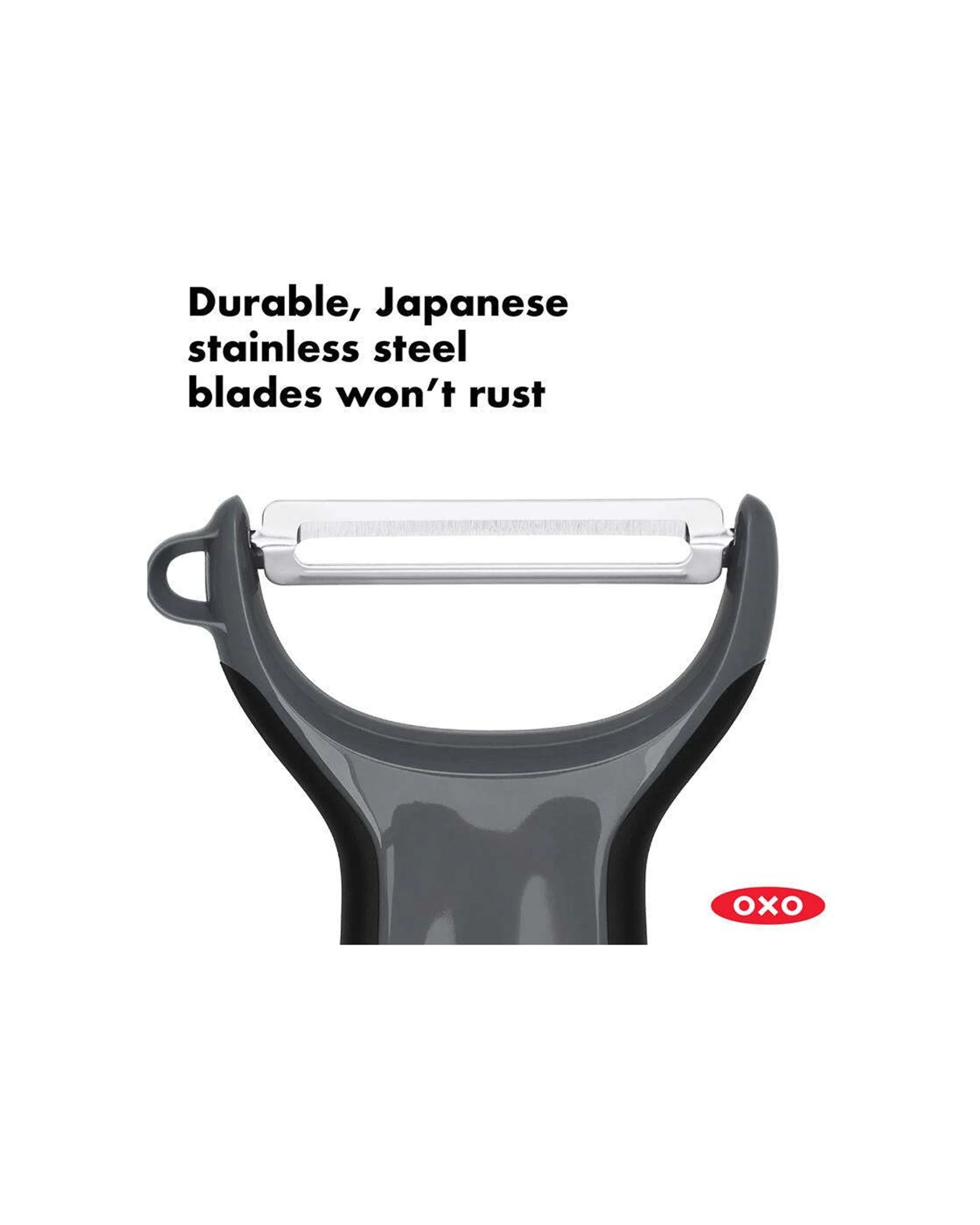 4 Oxo Prep Y Peeler Ergonomic Handle Dishwasher Safe Built-in Potato Eyer - Grey, 4 of 4