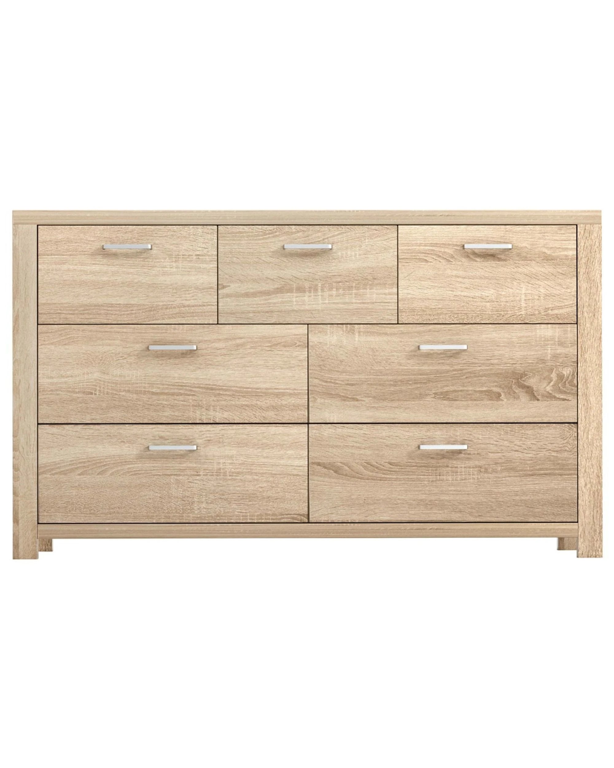 3 Artiss 7 Chest of Drawers - Natural, 3 of 8