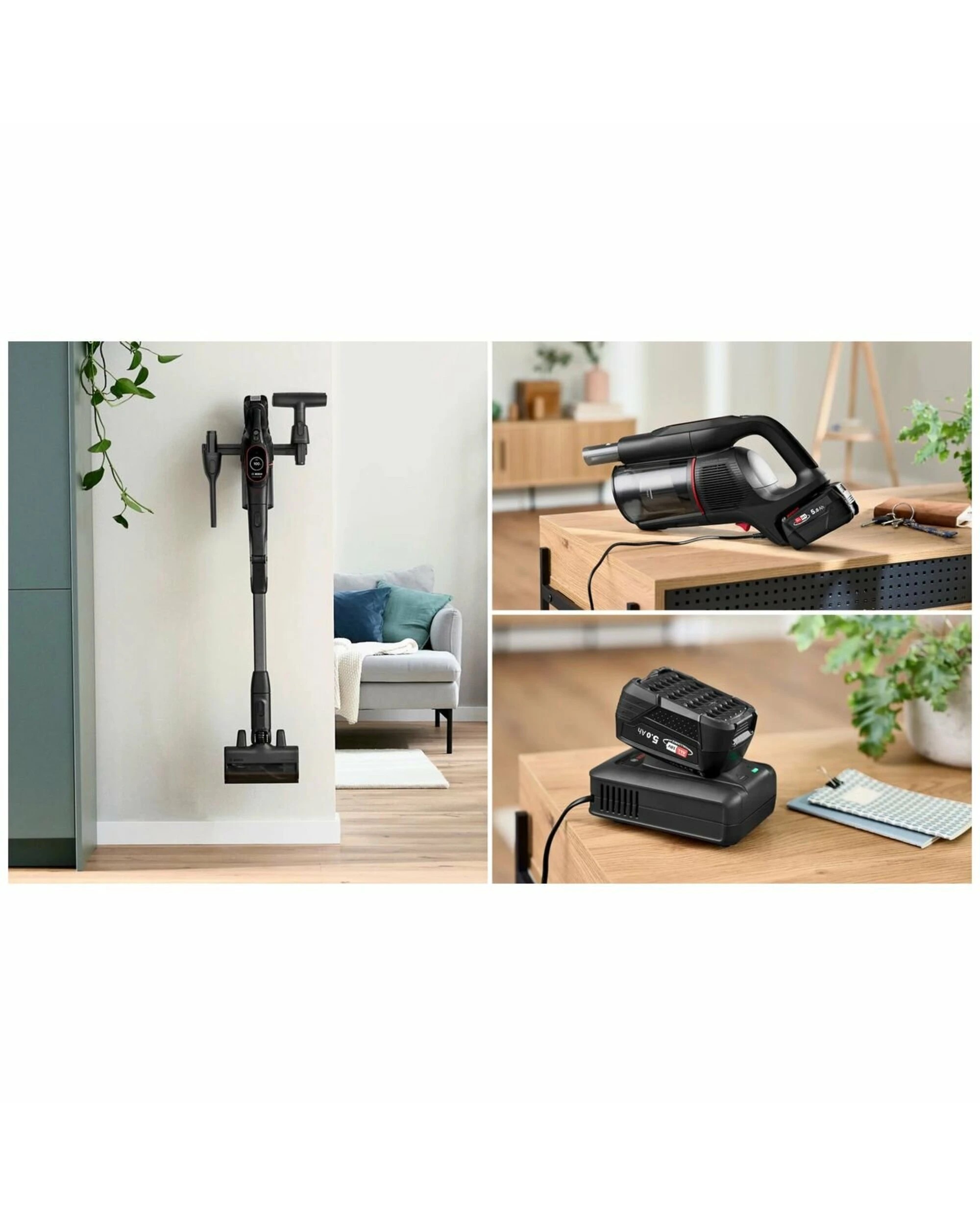 2 Bosch Rechargeable vacuum cleaner, Unlimited 10 ProPower, Black, 2 of 5
