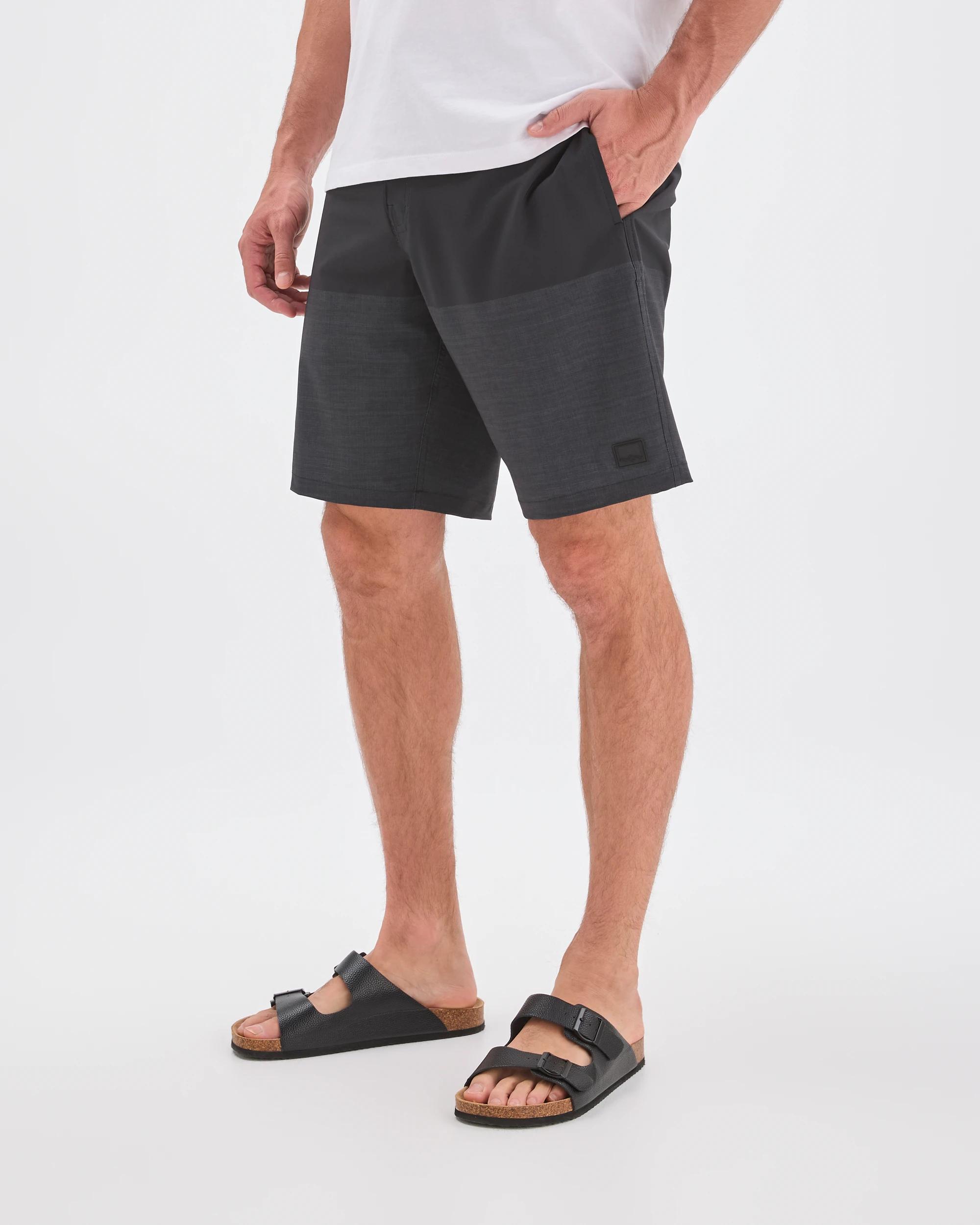 5 Target Man Contrast Panel Swim Boardshorts BLACK, 5 of 7