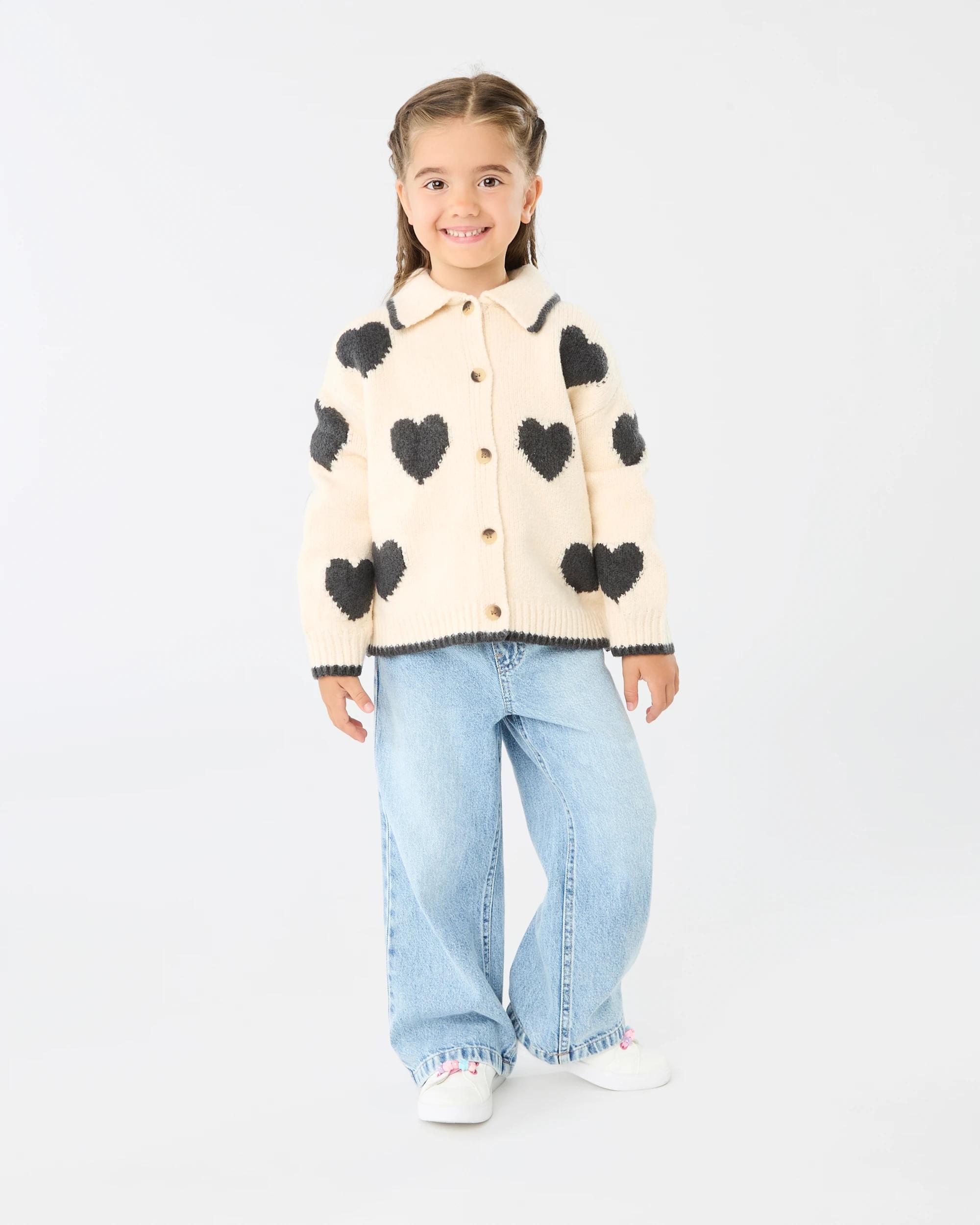 9 Intarsia Collar Cardigan Pmc Chalk, 9 of 10