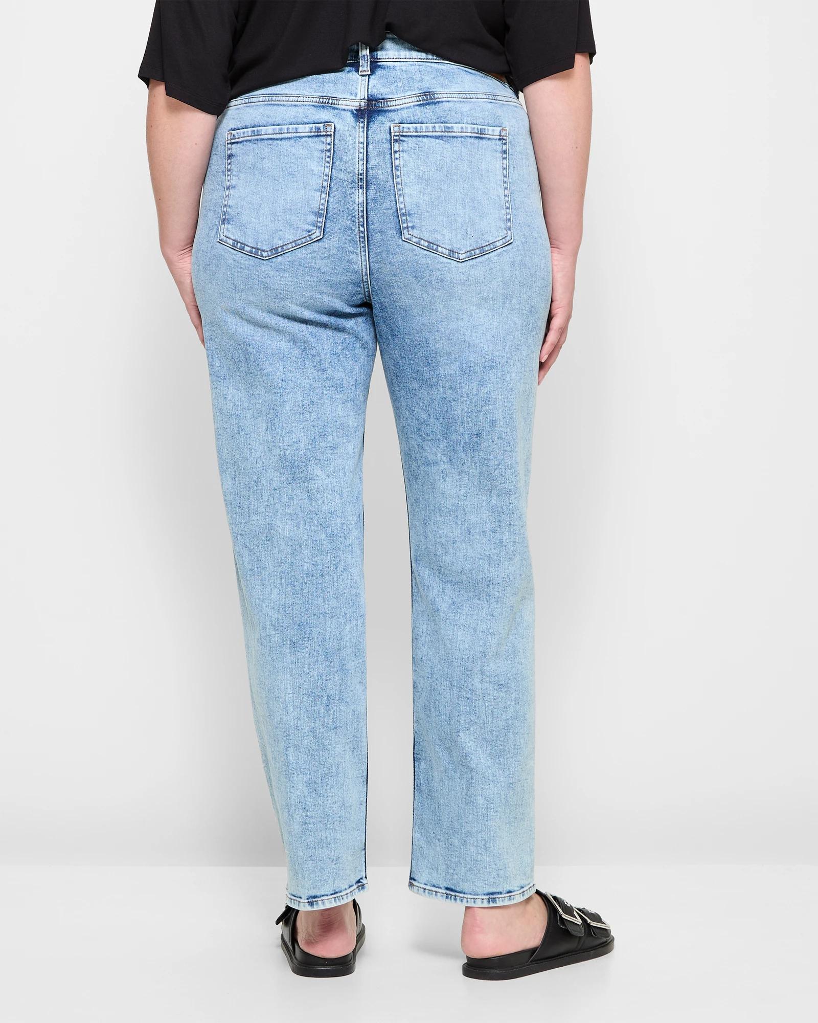 4 Target Plus Size Straight Cut Denim Jeans - Alexa DAYBREAK BLUE, 4 of 5