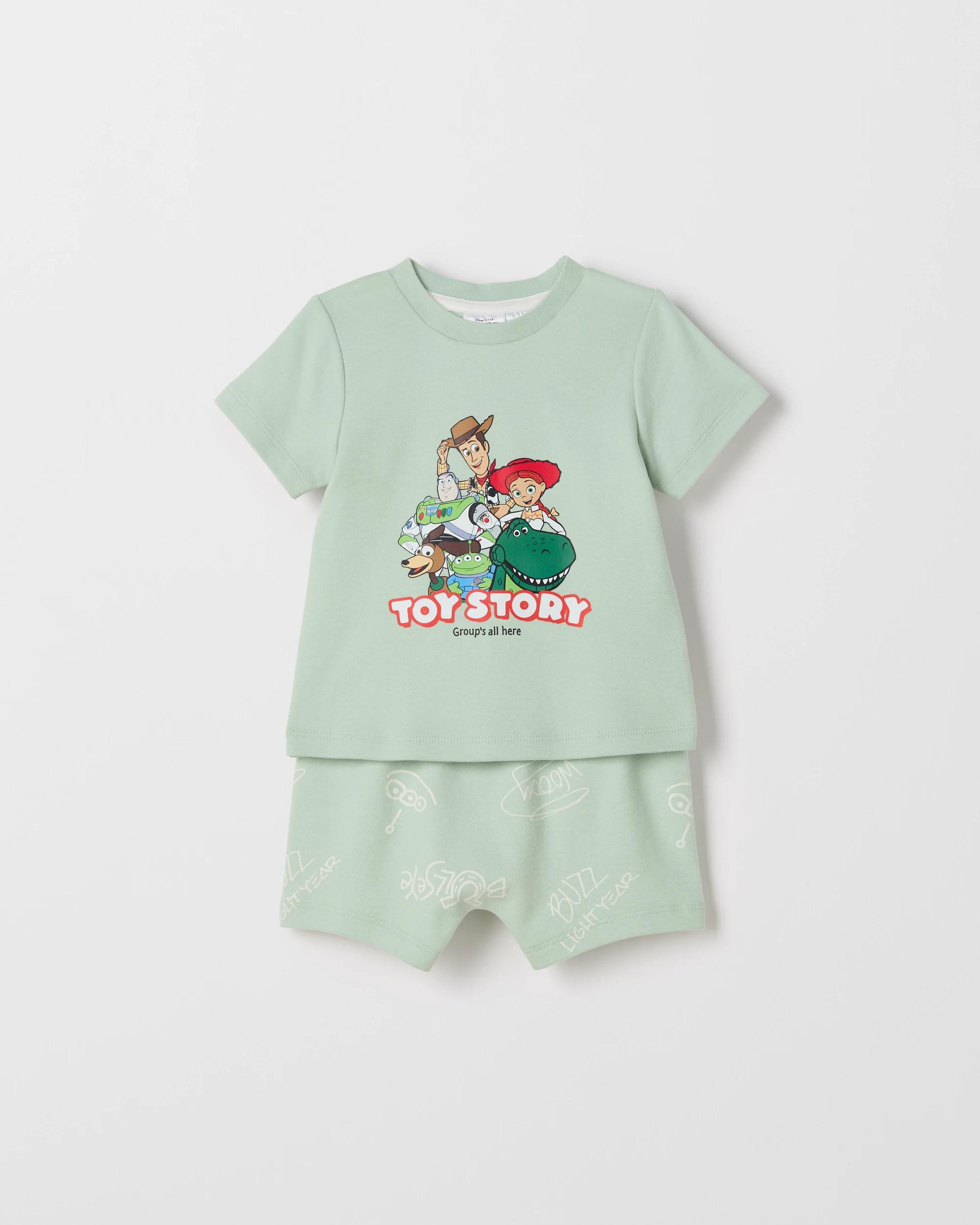 3 Licensed Disney Organic Cotton 2 Pack Baby Pyjama Set TOY STORY 4, 3 of 6