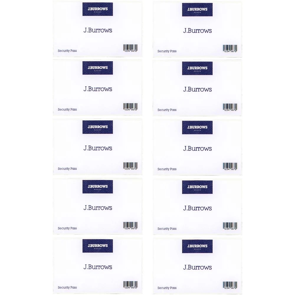 3 J.Burrows Pin & Clip Convention Card Holders 10 Pack, 3 of 6