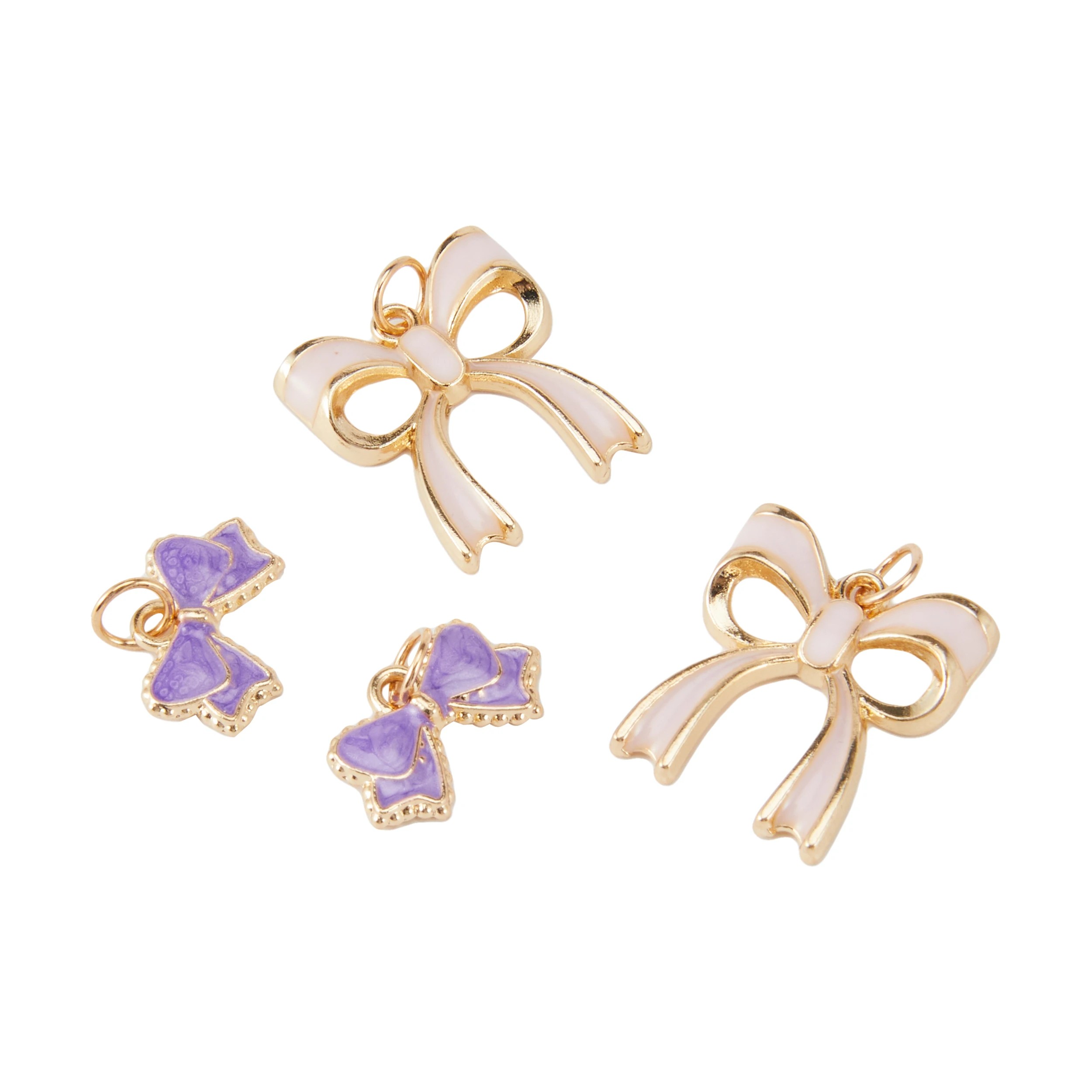 3 Jewellery Making Charms - Bow, 3 of 3