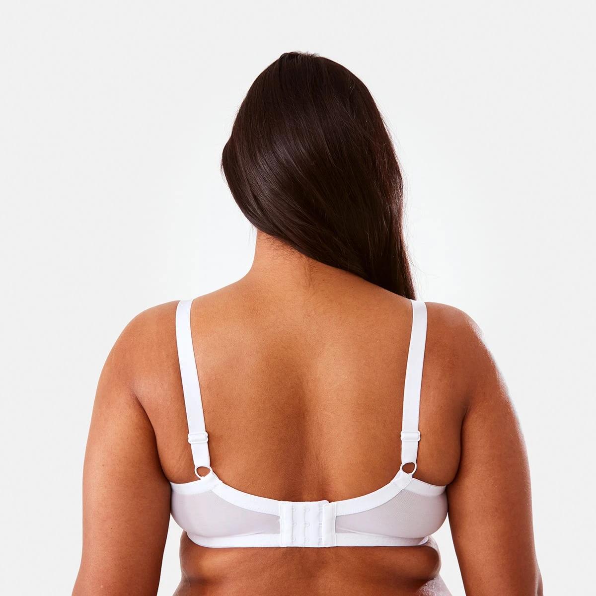 2 Full Figure Lace Soft Cup Bra White, 2 of 6