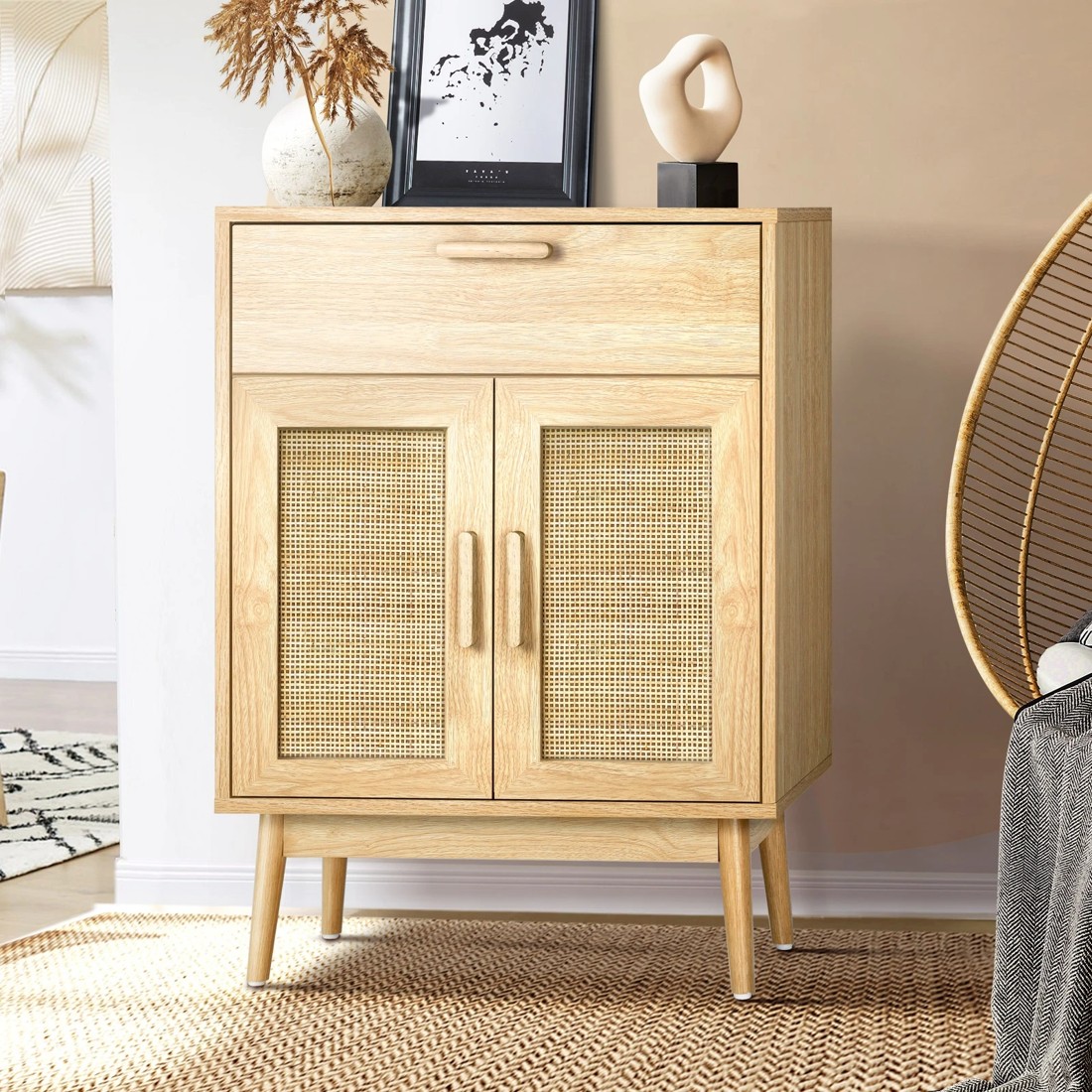 2 Oikiture Rattan Sideboard
 - Natural, 2 of 10