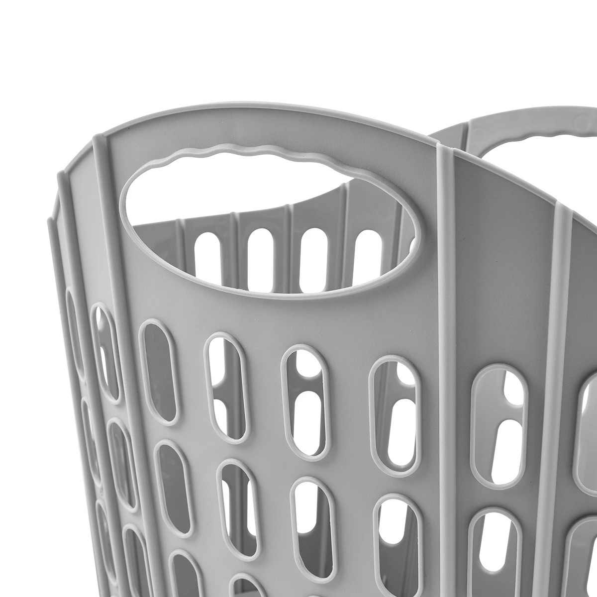 8 Collapsible Laundry Basket - Grey, 8 of 10