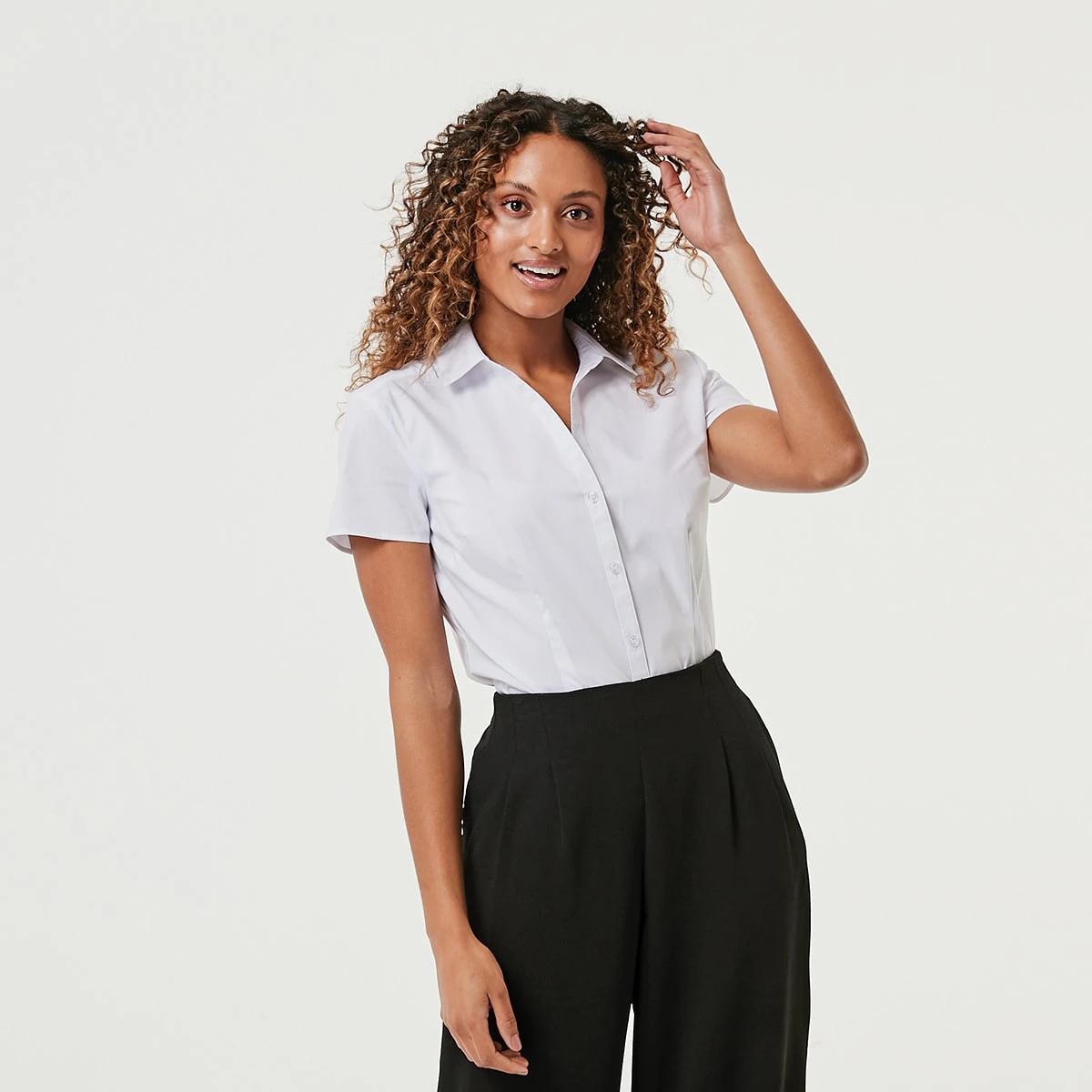 3 Short Sleeve Work Shirt White, 3 of 7
