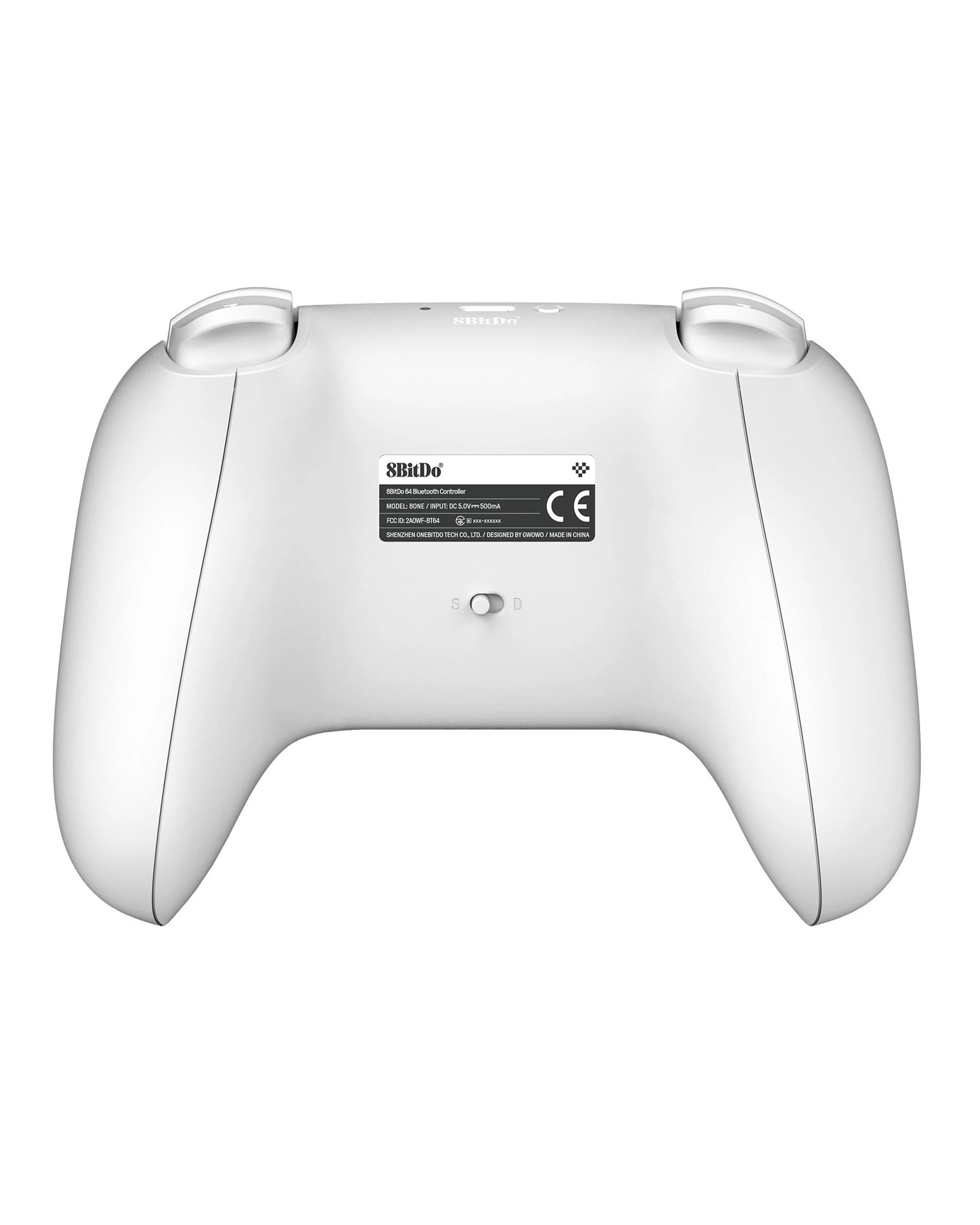 3 8BitDo 64 Bluetooth Controller for Nintendo Switch 2 - White, 3 of 7