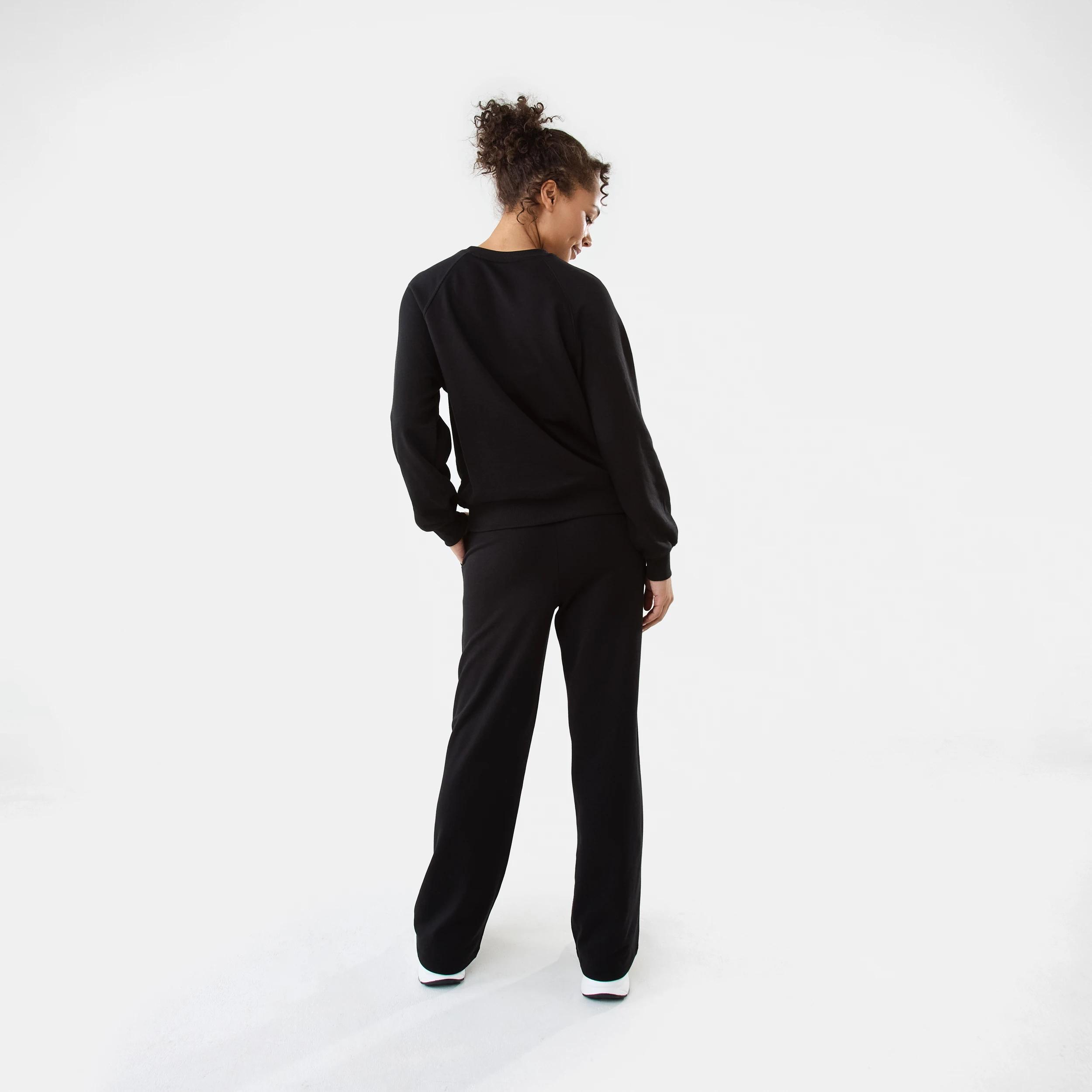 5 Active Womens French Terry Trackpants BLACK, 5 of 8