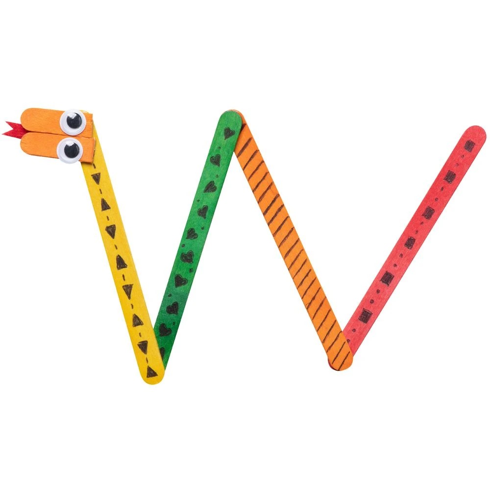 4 Kadink Wooden Craft Sticks Coloured 180 Pack, 4 of 4