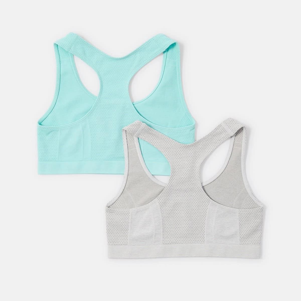 1 2 Pack Seamfree Active Crop Top TURQUOISE, 1 of 4
