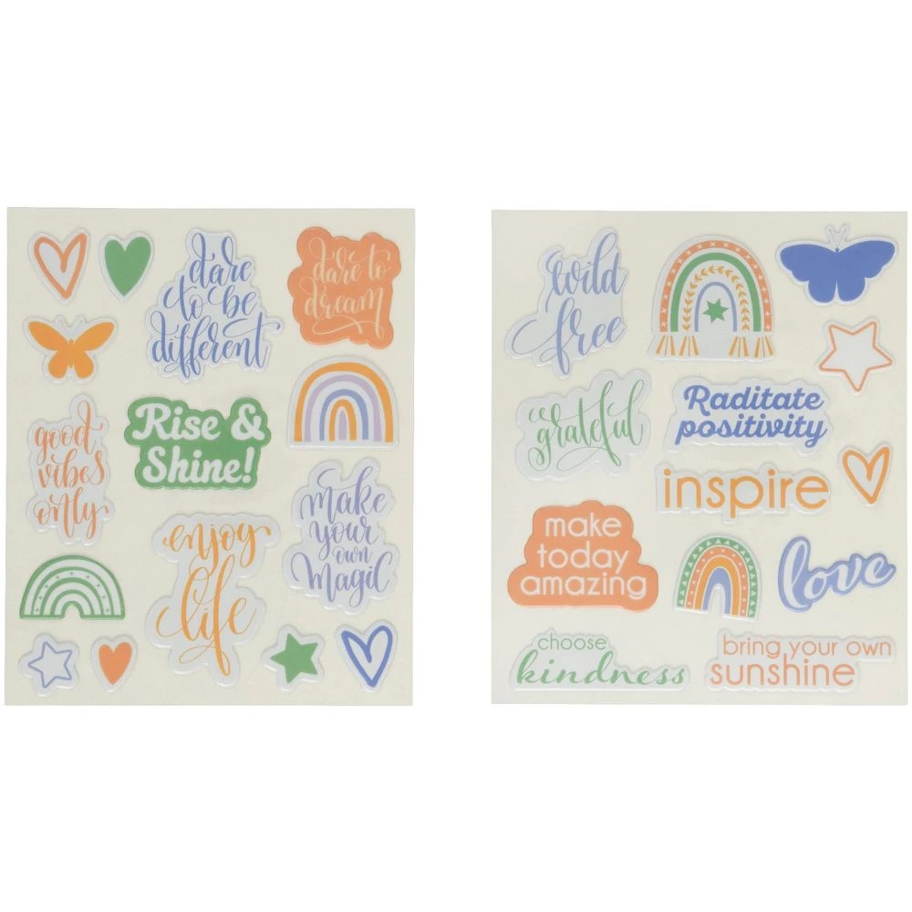 2 Born Puffy Word Stickers, 2 of 2