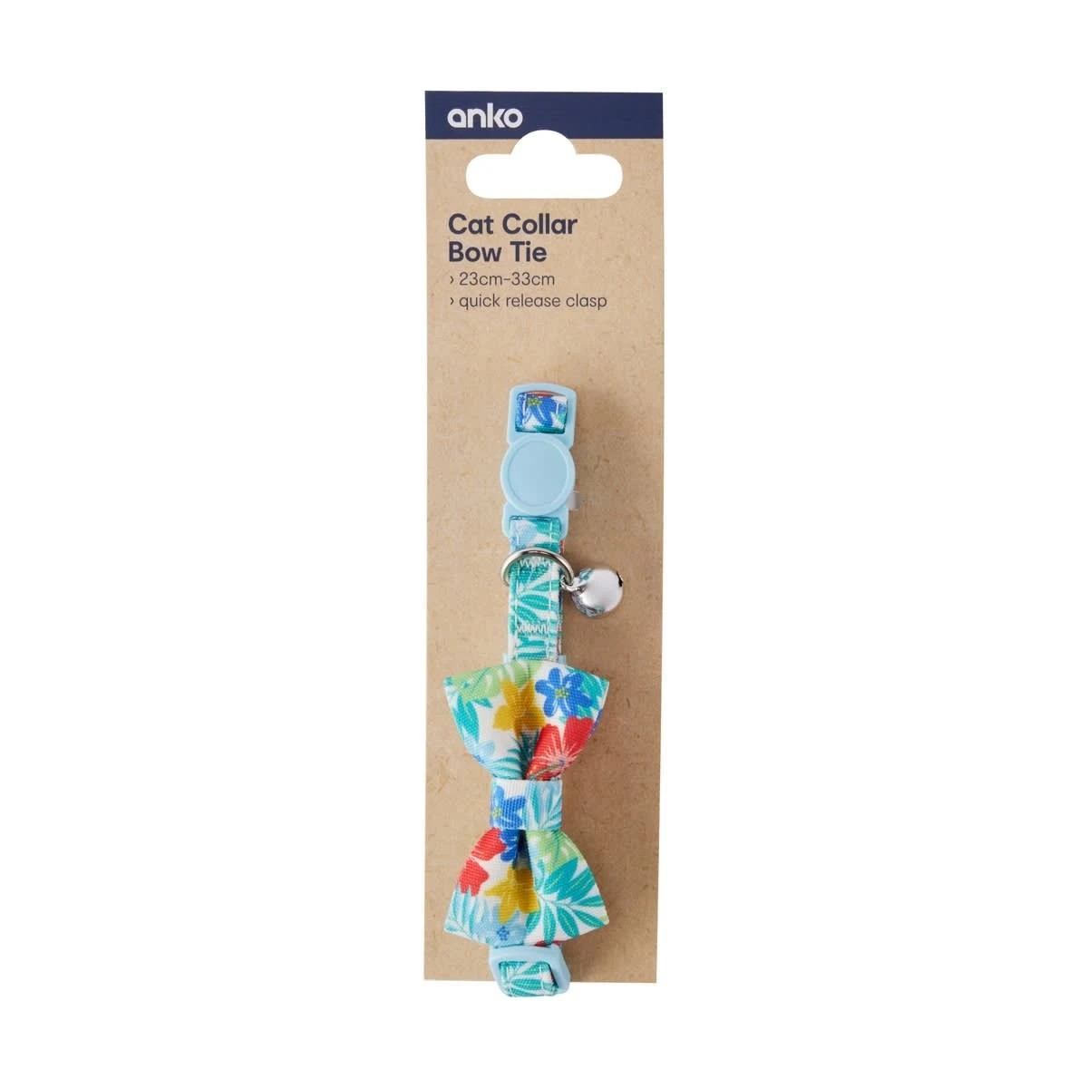 6 Cat Collar - Bow Tie, Tropical Print, 6 of 6