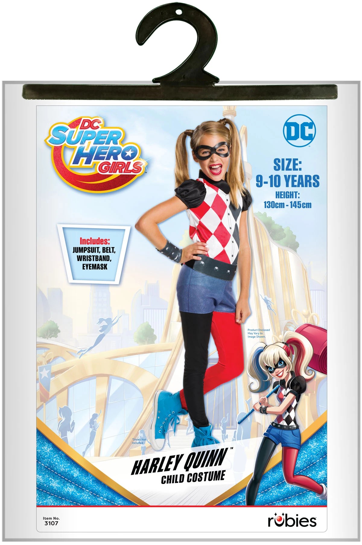 4 DC Super Hero Girls Harley Quinn Costume - Ages 9-10, 4 of 4