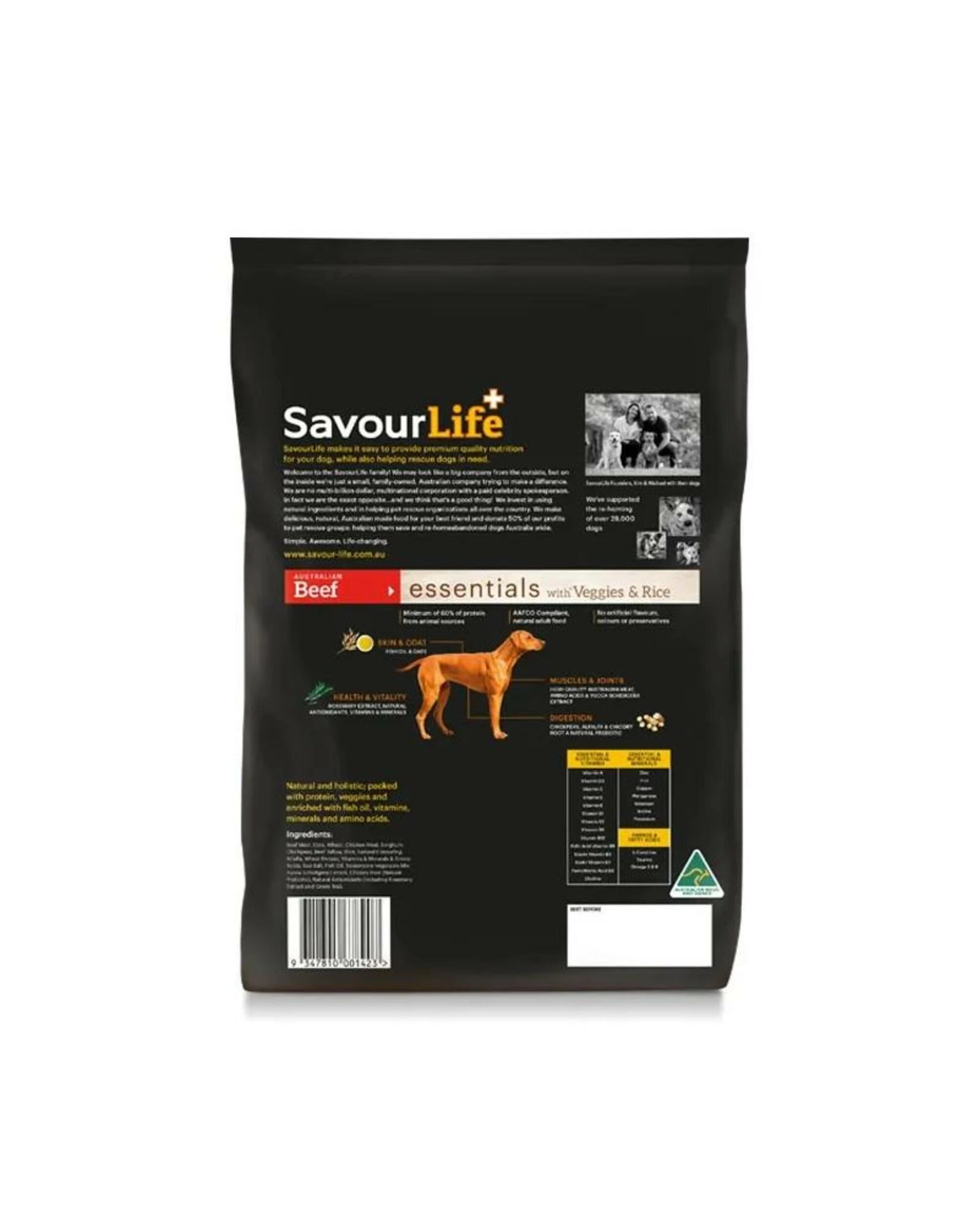 2 Savourlife Essentials Adult Beef 3kg, 2 of 2