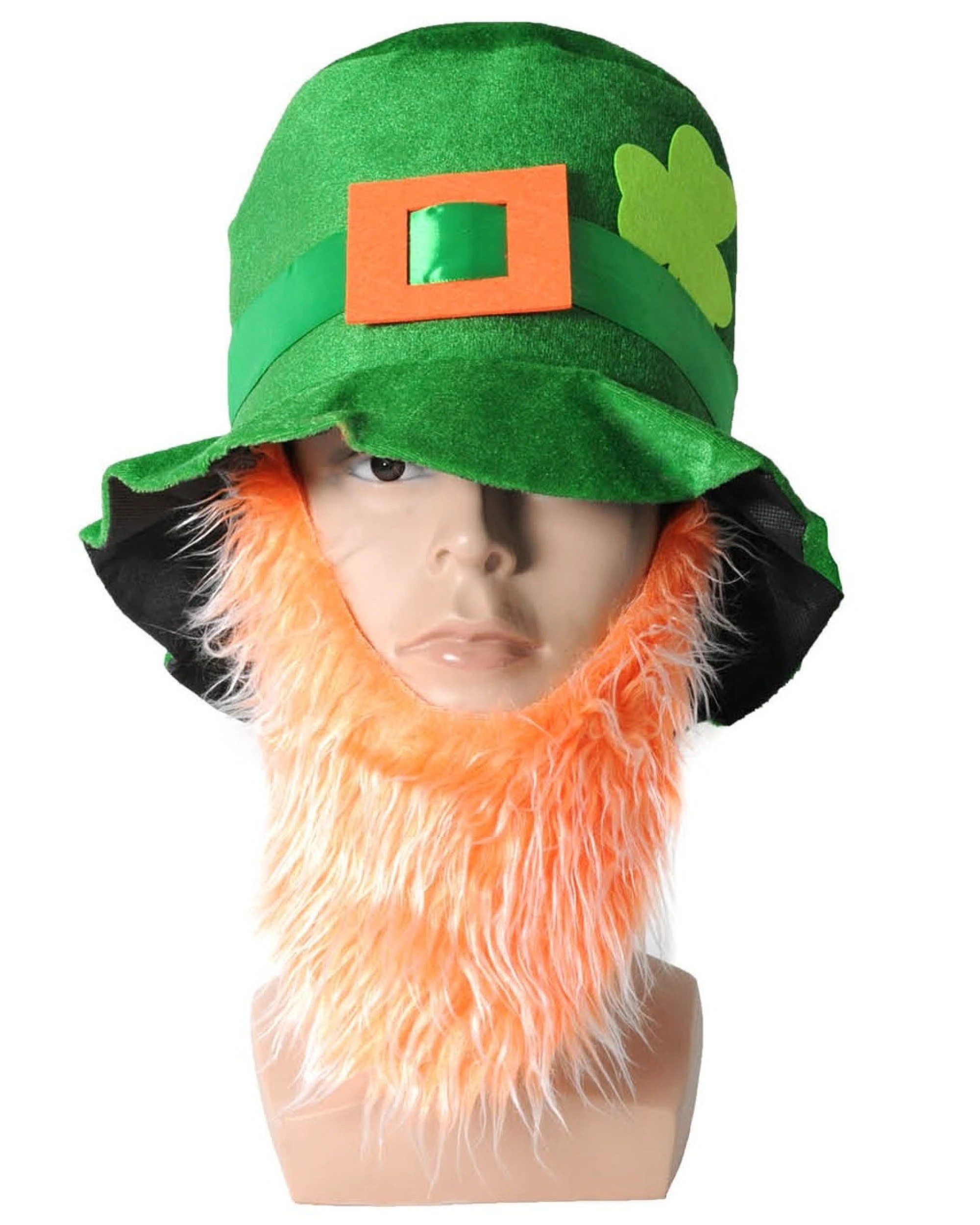 2 BR Costumes St. Patrick's Day Green Top Hat with Beard for Festive Dress-Up, 2 of 2