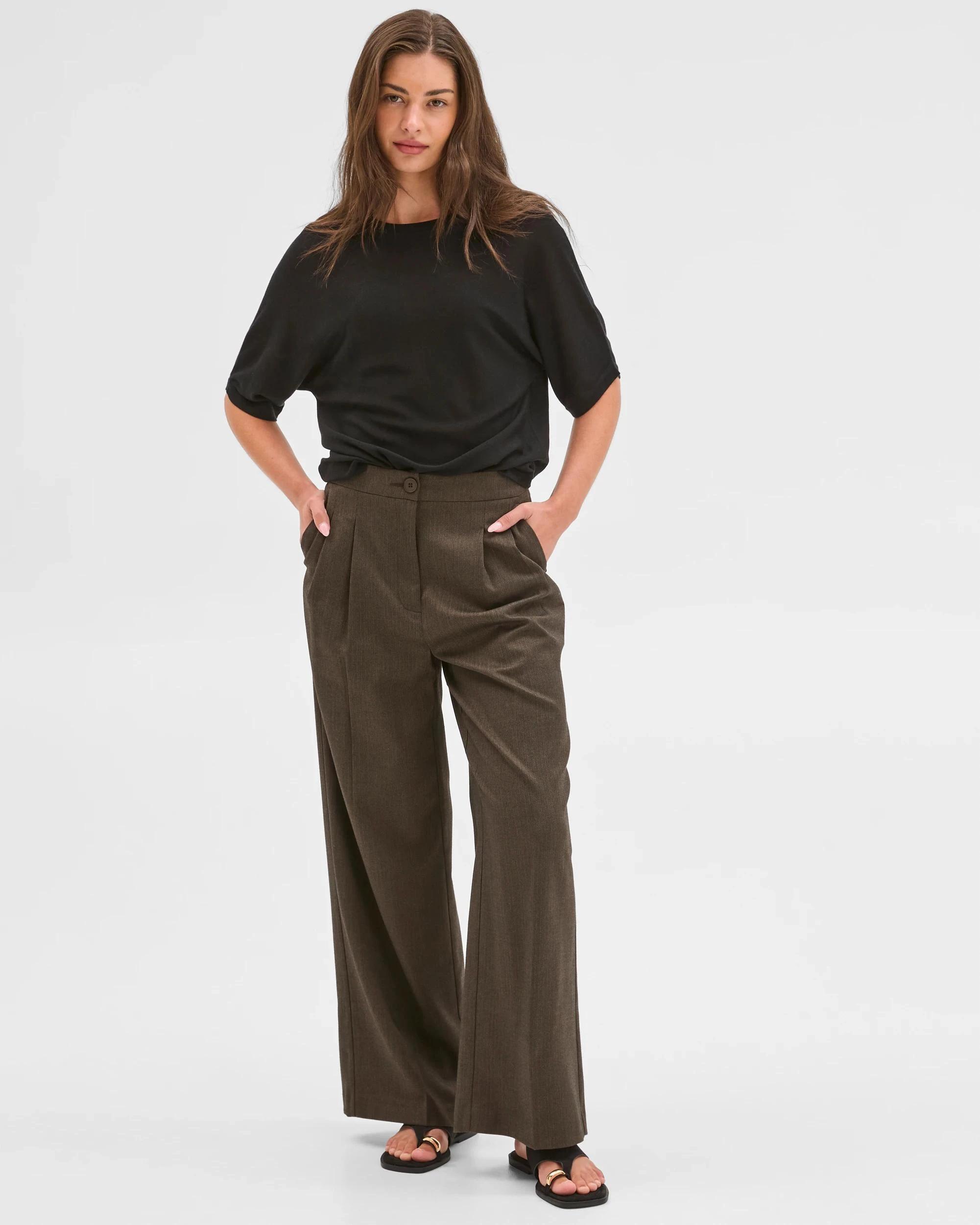 2 Target Petites Petites Merino Wool Blend Short Sleeve T-Shirt BLACK, 2 of 6