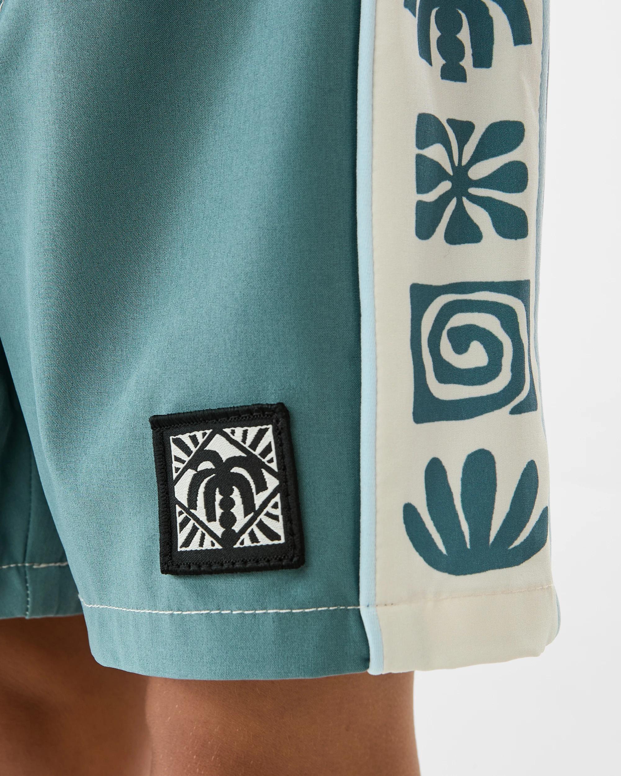 4 Panel Bind Boardshorts Gbln Blue, 4 of 6