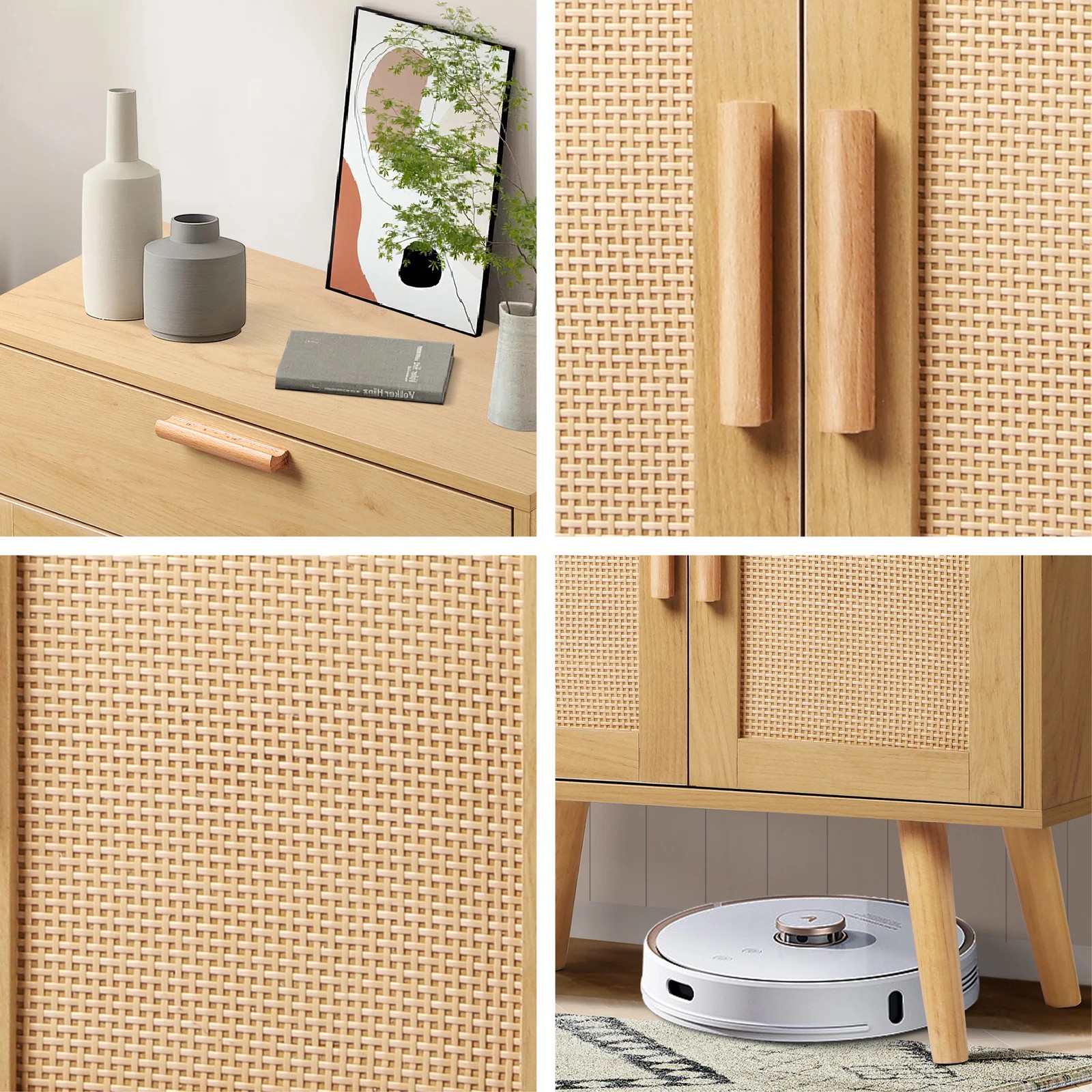 4 Alfordson Chest of Drawers Sideboard Cabinet - Oak, 4 of 9