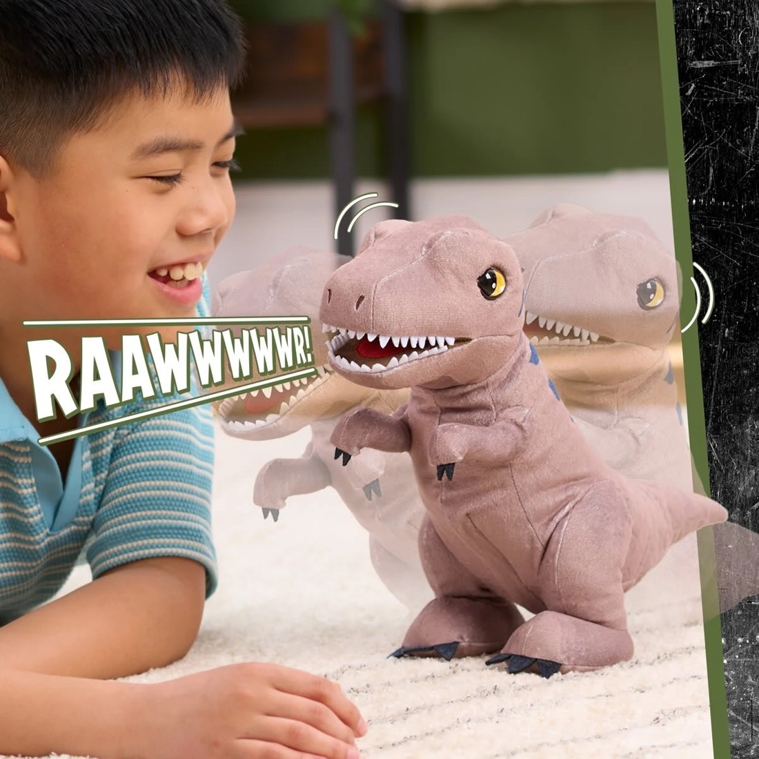 3 Jurassic World Rebirth Roaring T-Rex Plush Toy, 3 of 6