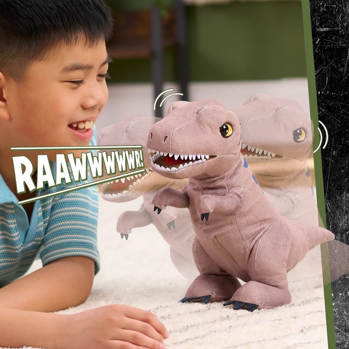 3 Jurassic World Rebirth Roaring T-Rex Plush Toy, 3 of 6