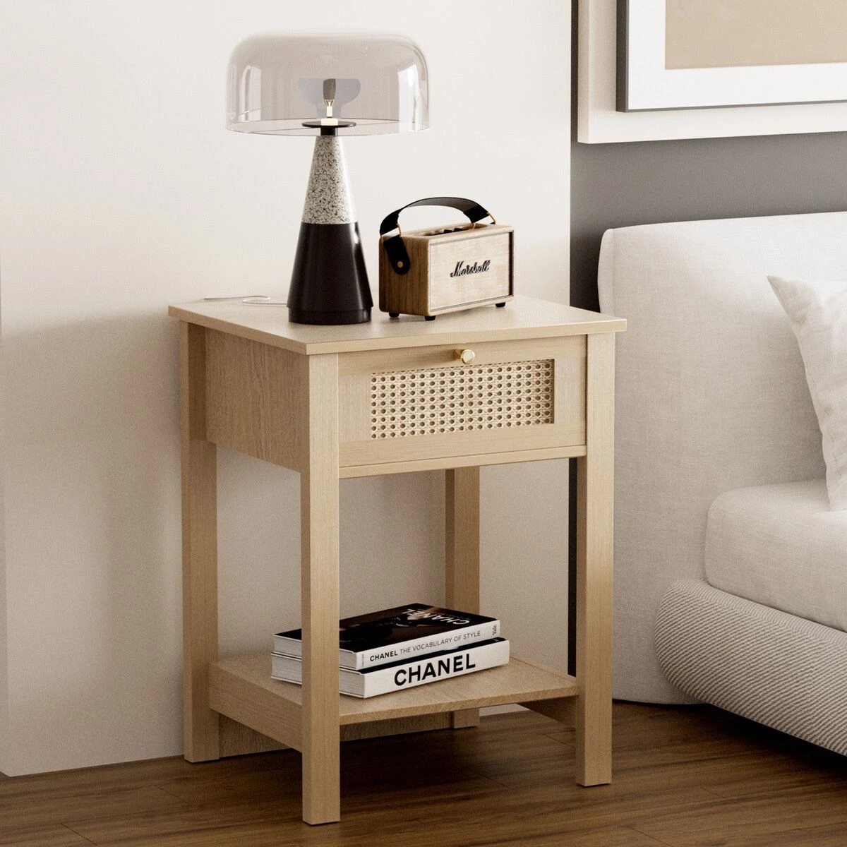 2 Ausway Rattan Bedside Table Storage, 2 of 6