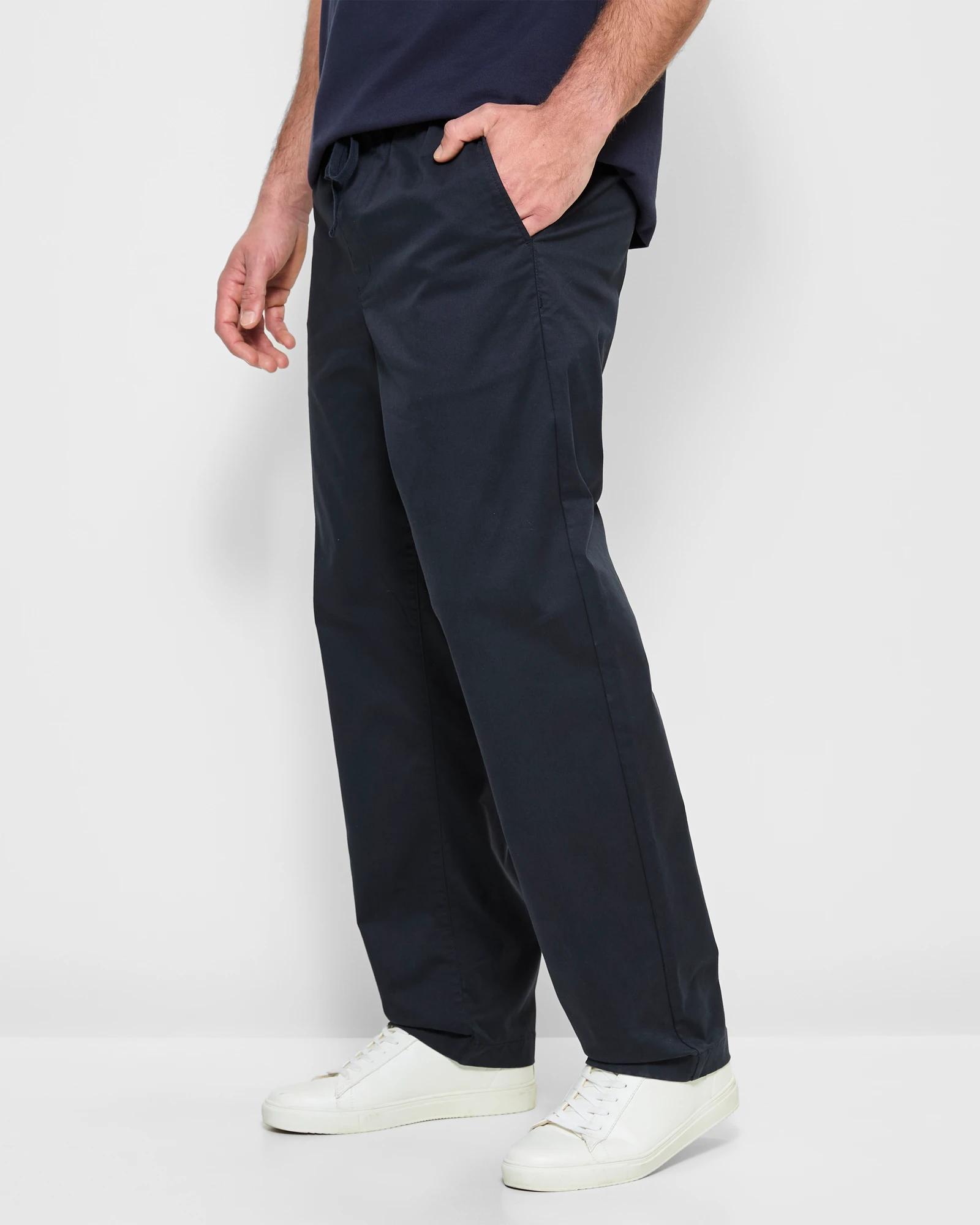 3 Target Australian Cotton Relaxed Chino Pants NAVY BLUE, 3 of 5