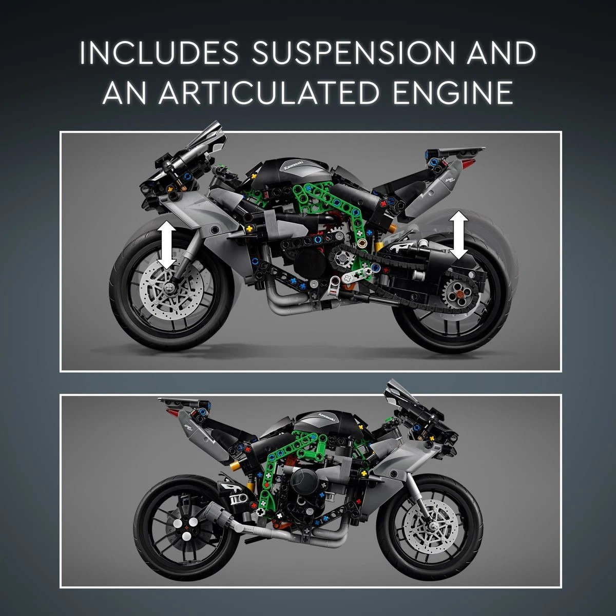 7 LEGO Technic Kawasaki Ninja H2R Motorcycle 42170, 7 of 10