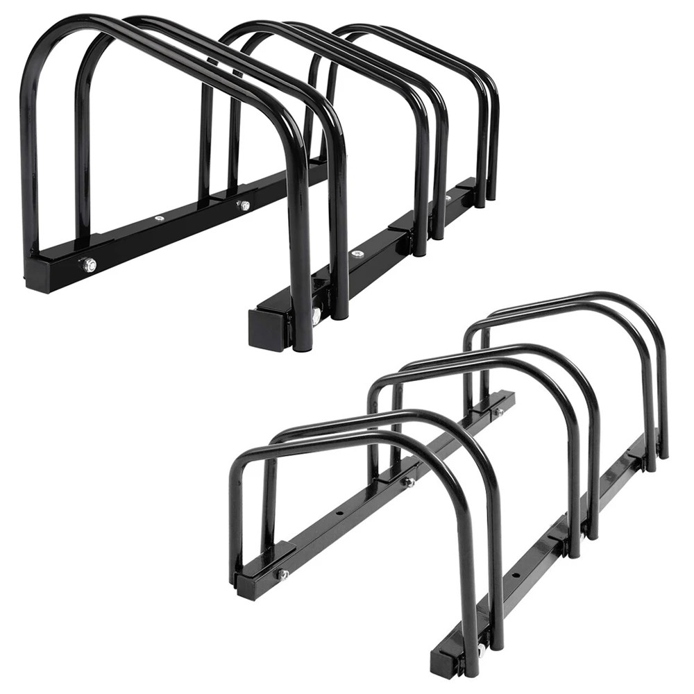4 Elora Bicycle Upto 3 Bike Stand Rack Storage Floor Parking Holder Cycling Portable Stands, 4 of 7
