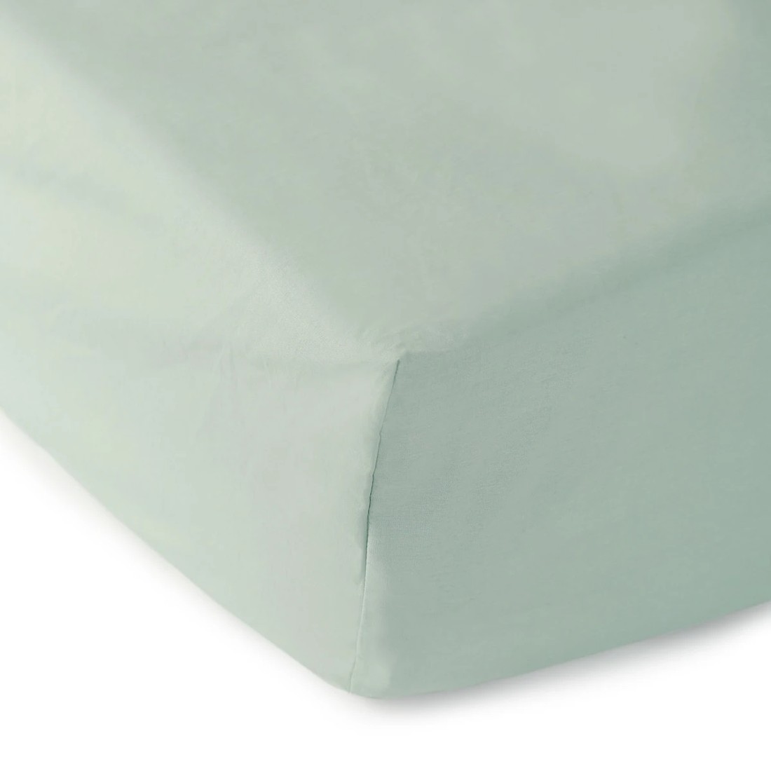 1 250 Thread Count Cotton Rich Fitted Sheet - Single Bed, Eucalyptus, 1 of 4