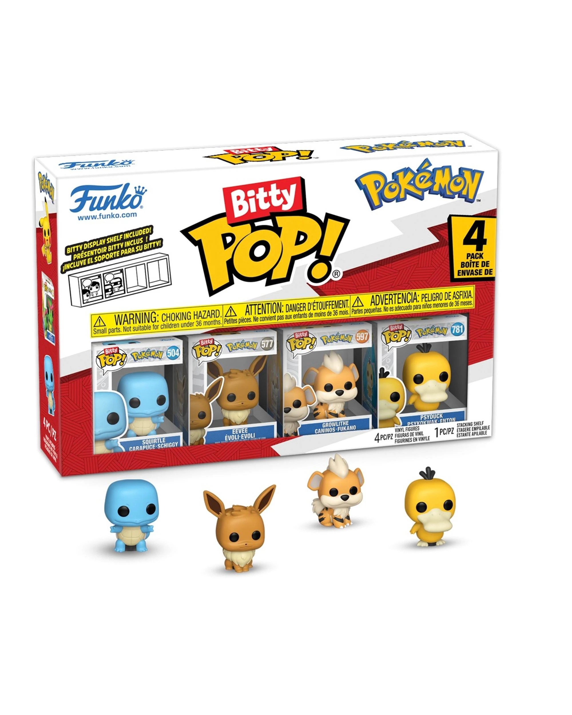 1 Pokemon Squirtle Bitty 4 Pack Funko POP! Vinyl, 1 of 3