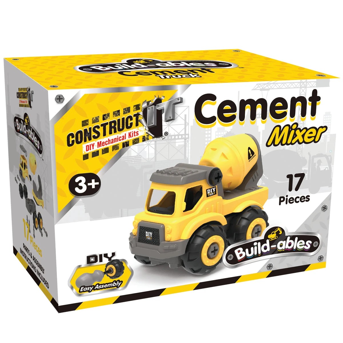 1 Constructit Buildables Cement Truck, 1 of 6
