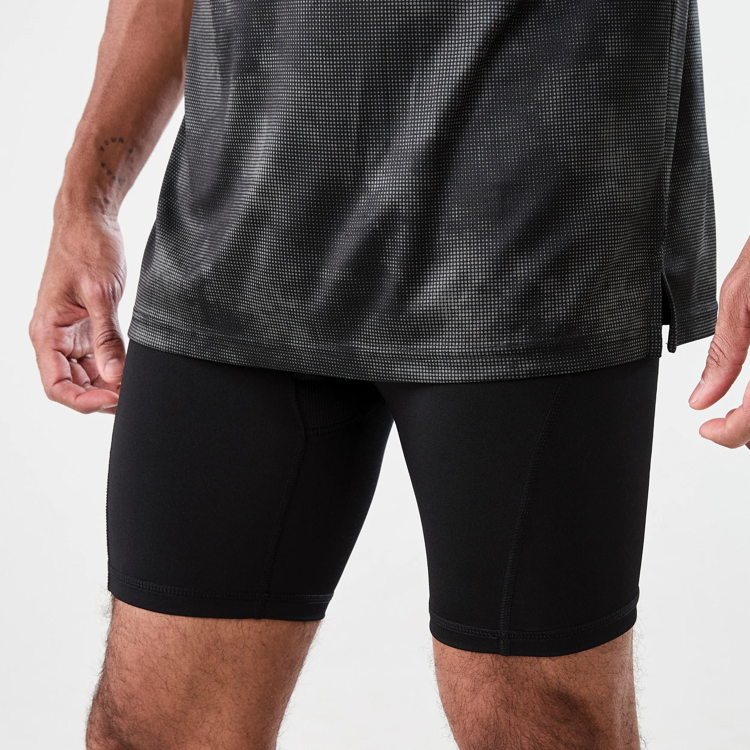 2 Active Mens Training Shorts BLACK, 2 of 6