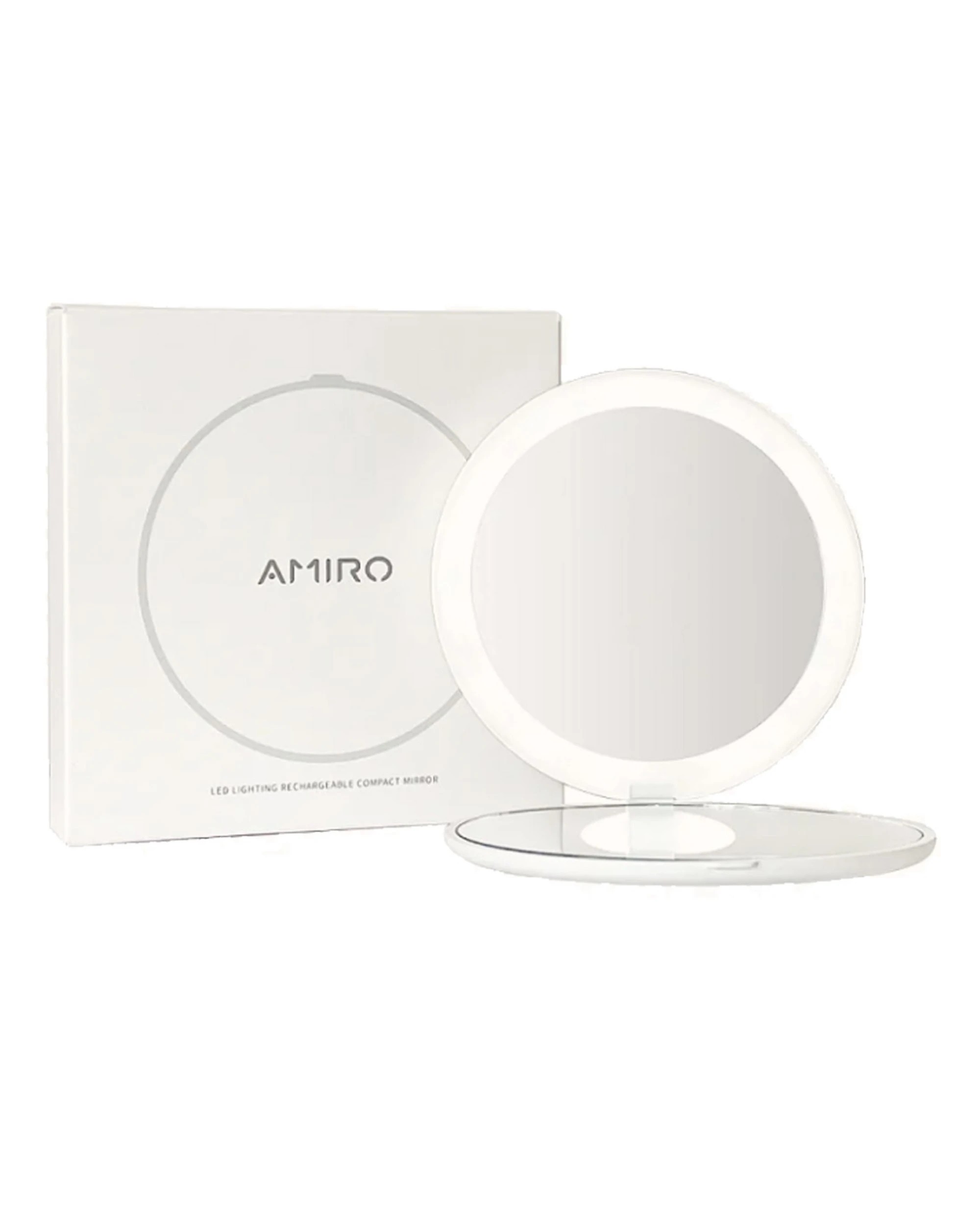 1 AMIRO LumoPocket LED Rechargeable Portable Mirror (WZP0309, CN) - White, 1 of 1