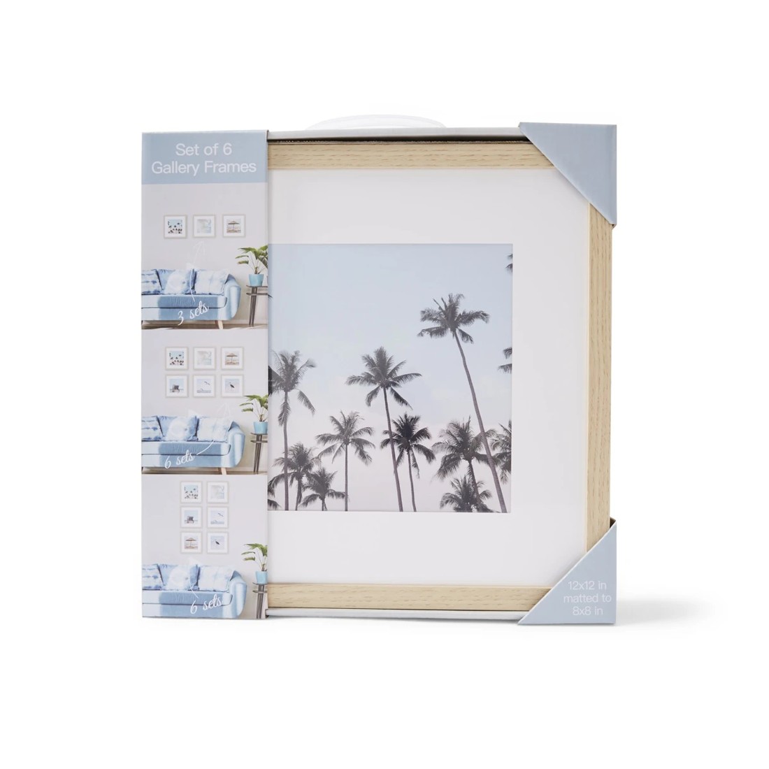 1 Set of 6 Gallery Frames - Oak Look, 1 of 5