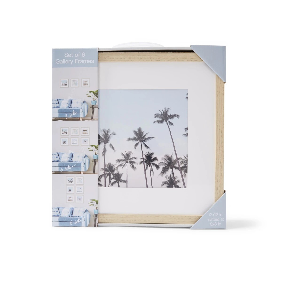 1 Set of 6 Gallery Frames - Oak Look, 1 of 5