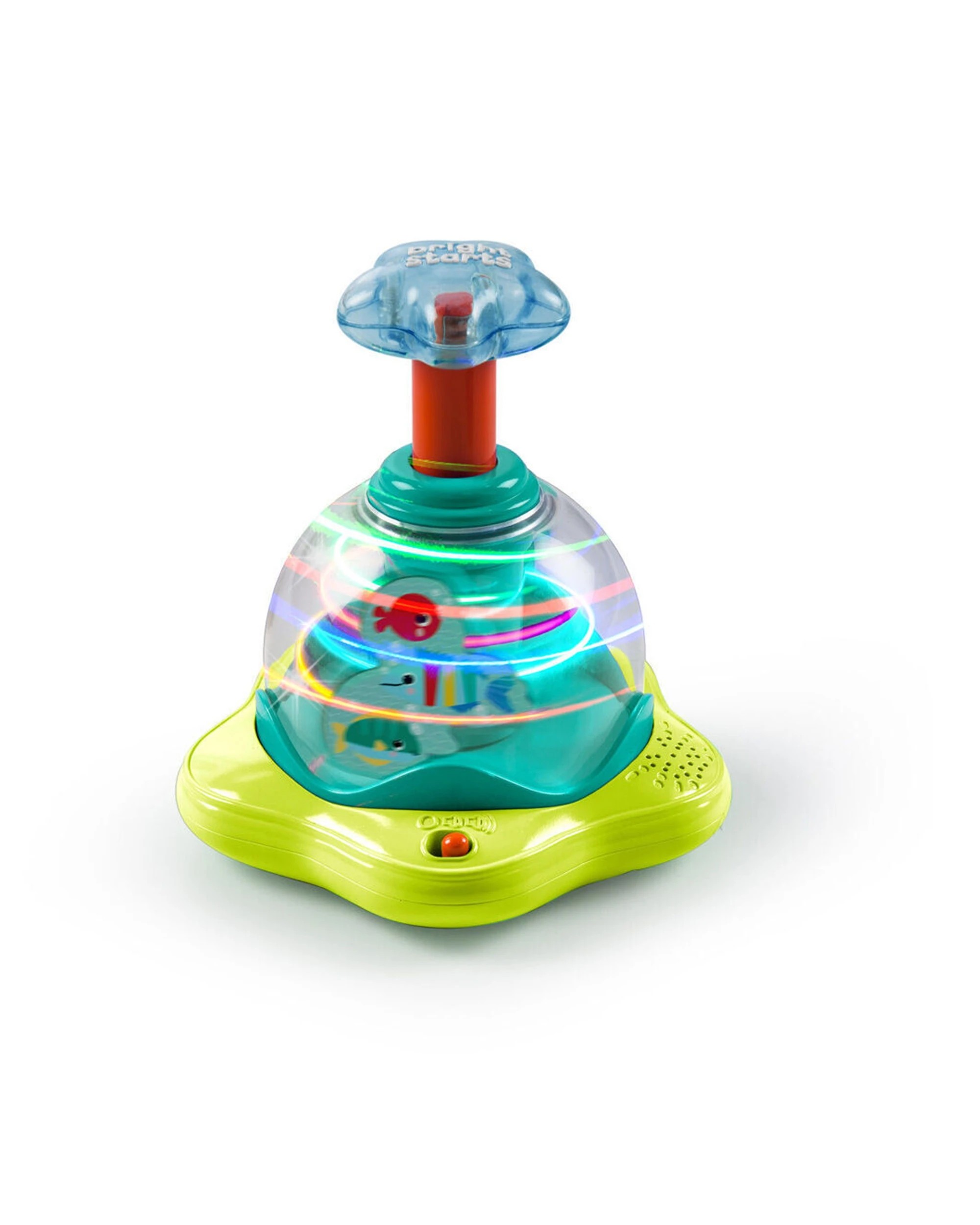 2 Bright Starts Press And Glow Spinner 2 Pack Lights And Sounds Toy 6 Months - Multi, 2 of 9