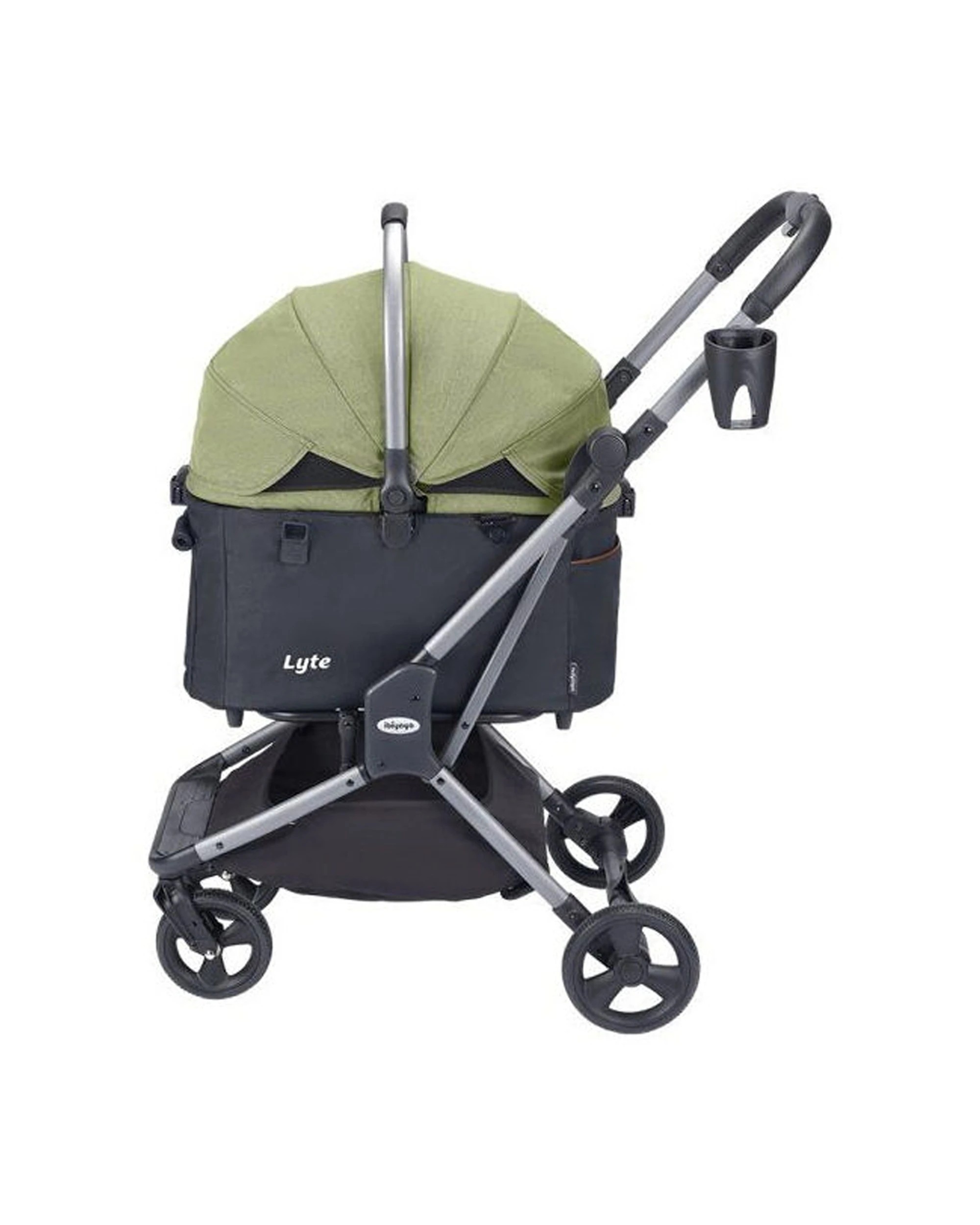 4 Ibiyaya Lyte 3-In-1 Detachable Pet Stroller Carrier Medium Up To 20kg Car Seat - Green, 4 of 6