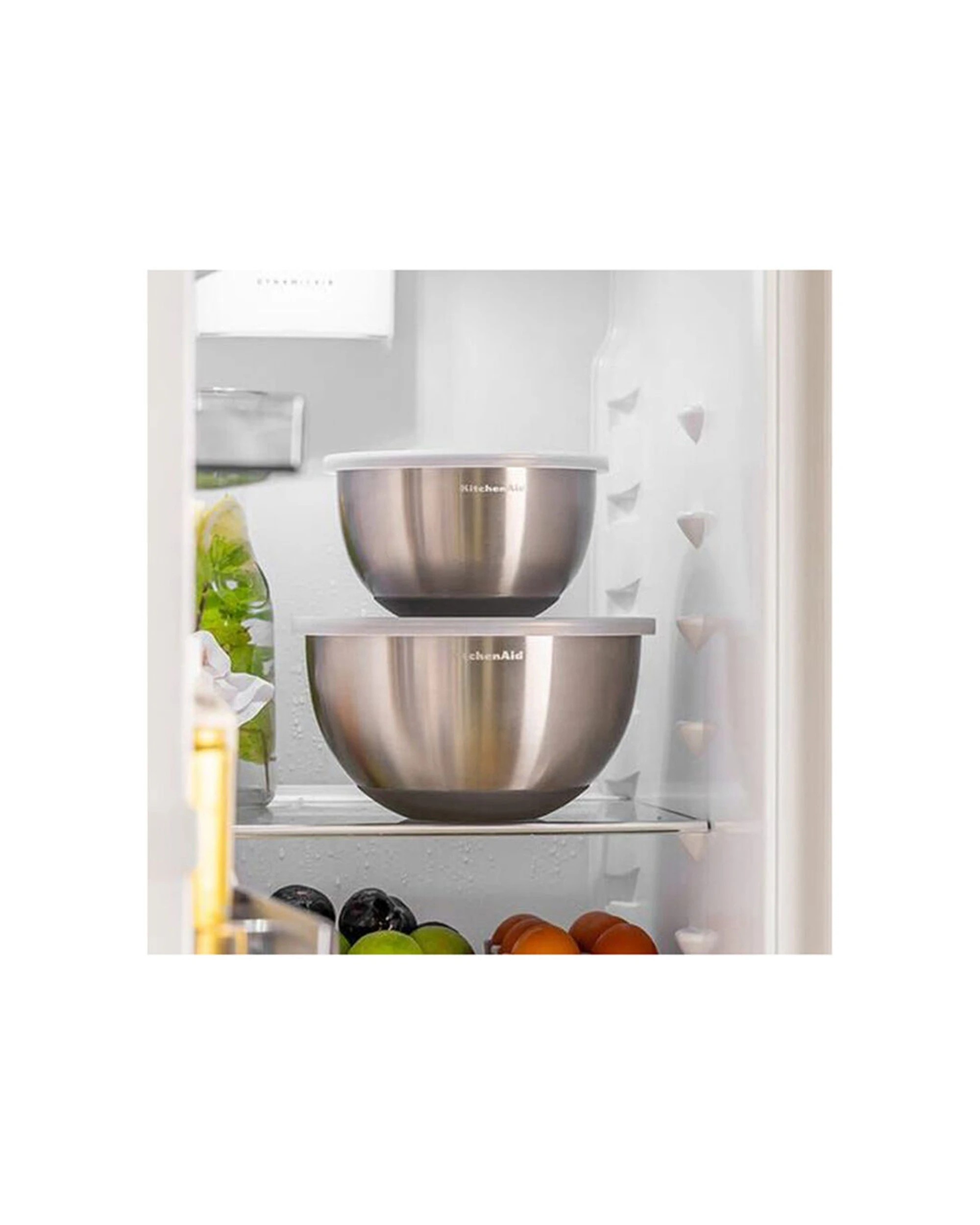 5 KitchenAid 2pc Stainless Steel Food Mixing Bowls With Lids - Silver, 5 of 5