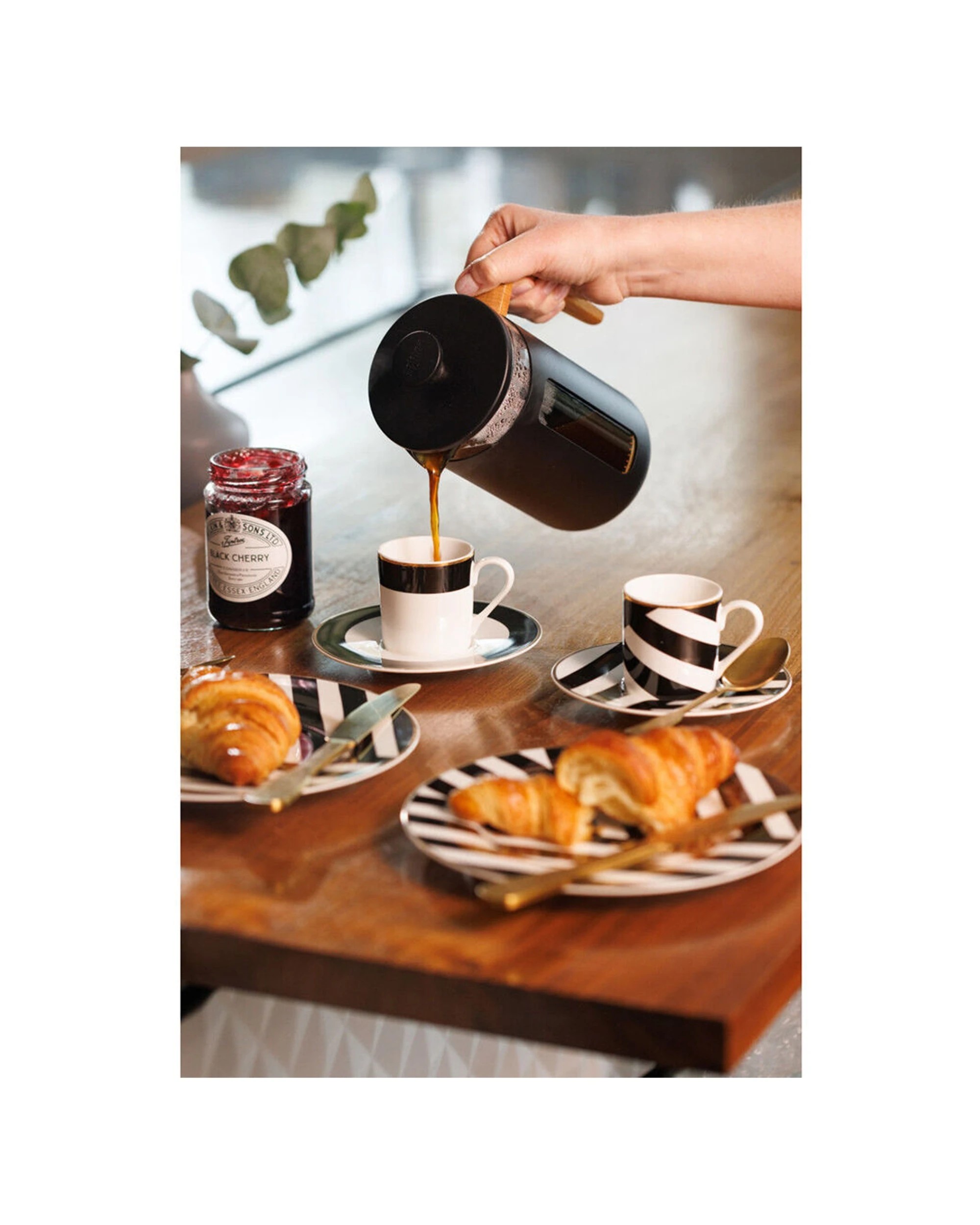 5 Mikasa 4pc Luxe Deco China Espresso With Block Stripe Set 100ml - Multi, 5 of 6