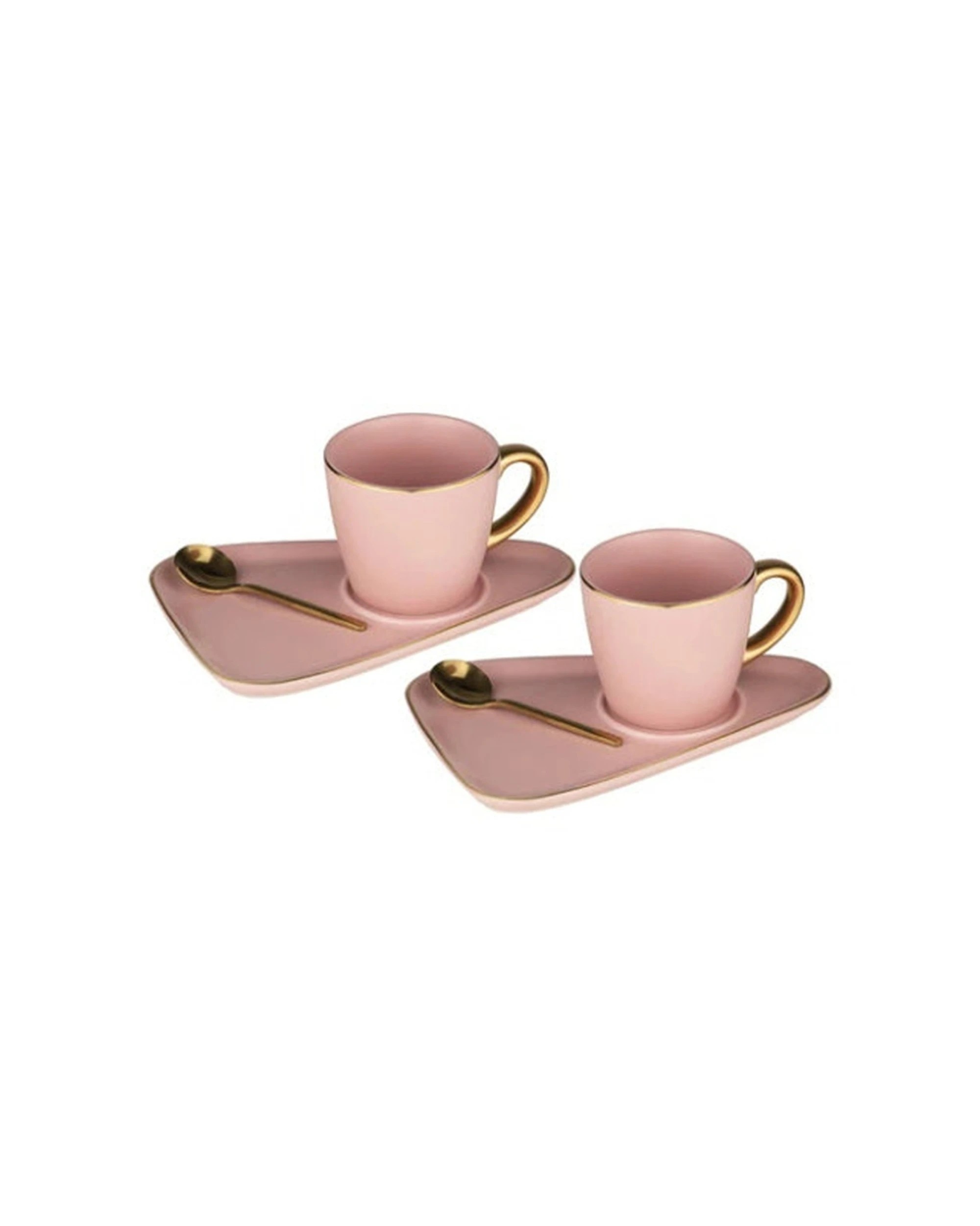 2 Tempa 6pc Asteria Espresso Cups Set Bone China - Pink, 2 of 3