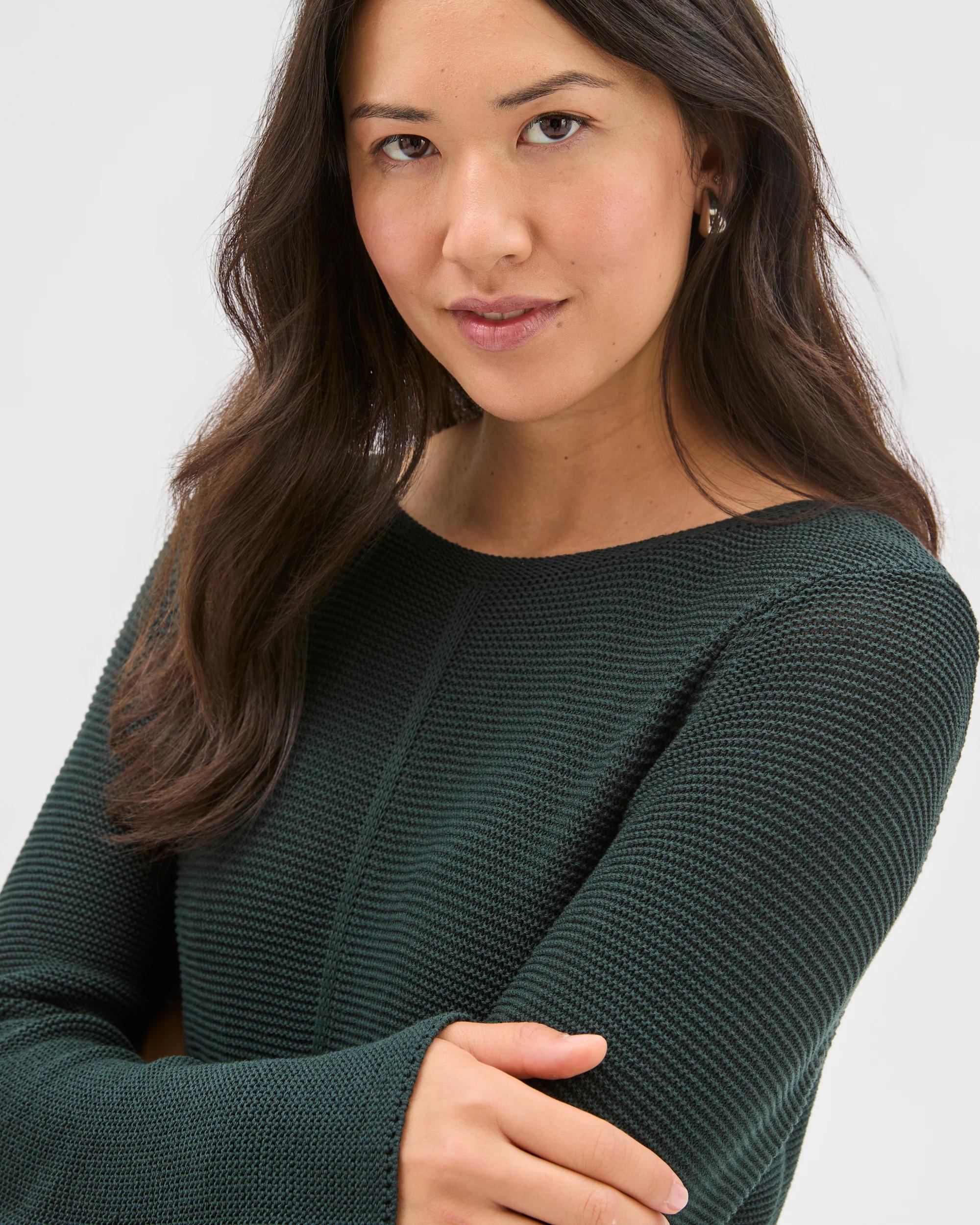 5 Target Woman Australian Cotton Blend Ottoman Twist Jumper MIDNIGHT JADE, 5 of 6