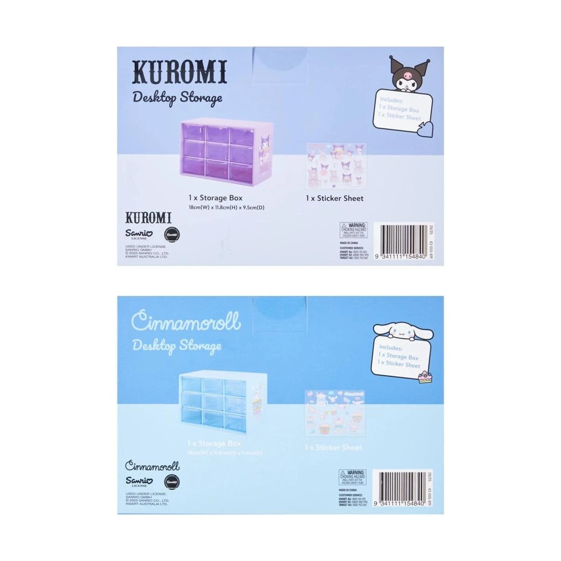 6 Sanrio Desktop Storage Set - Assorted, 6 of 6