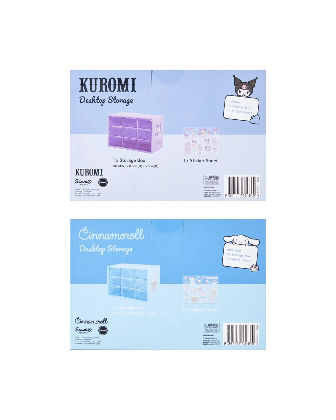 6 Sanrio Desktop Storage Set - Assorted, 6 of 6