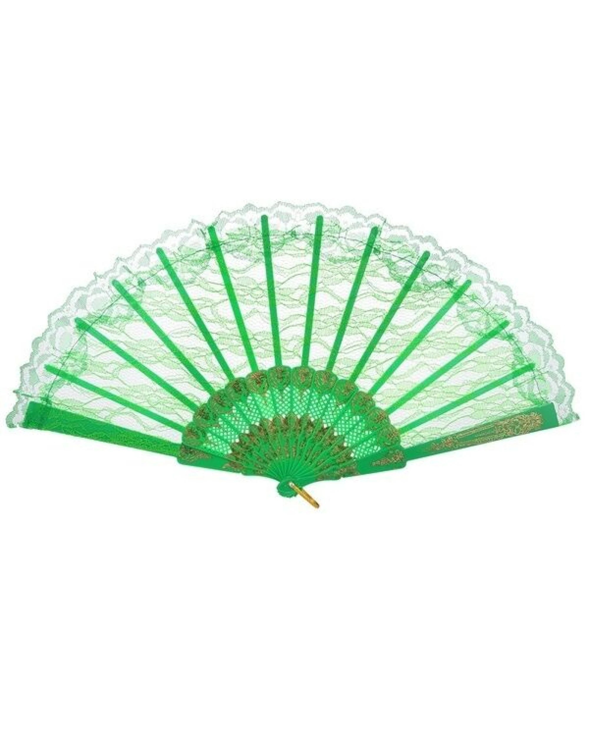 5 BR Costumes Hand Folding Lace Fan for Weddings and Parties, 5 of 5