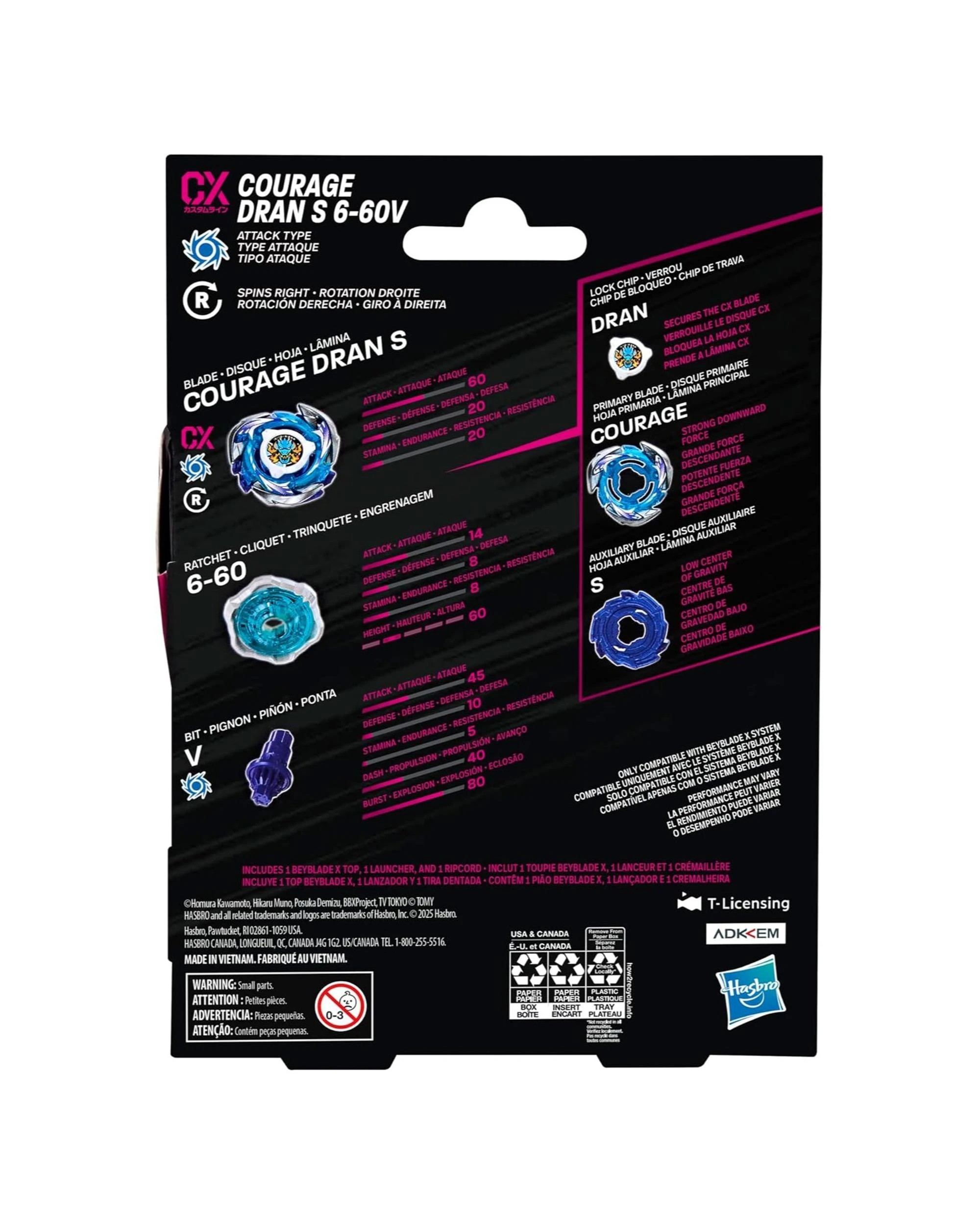 5 Beyblade X Courage Dran S 6-60V Starter Pack, 5 of 5