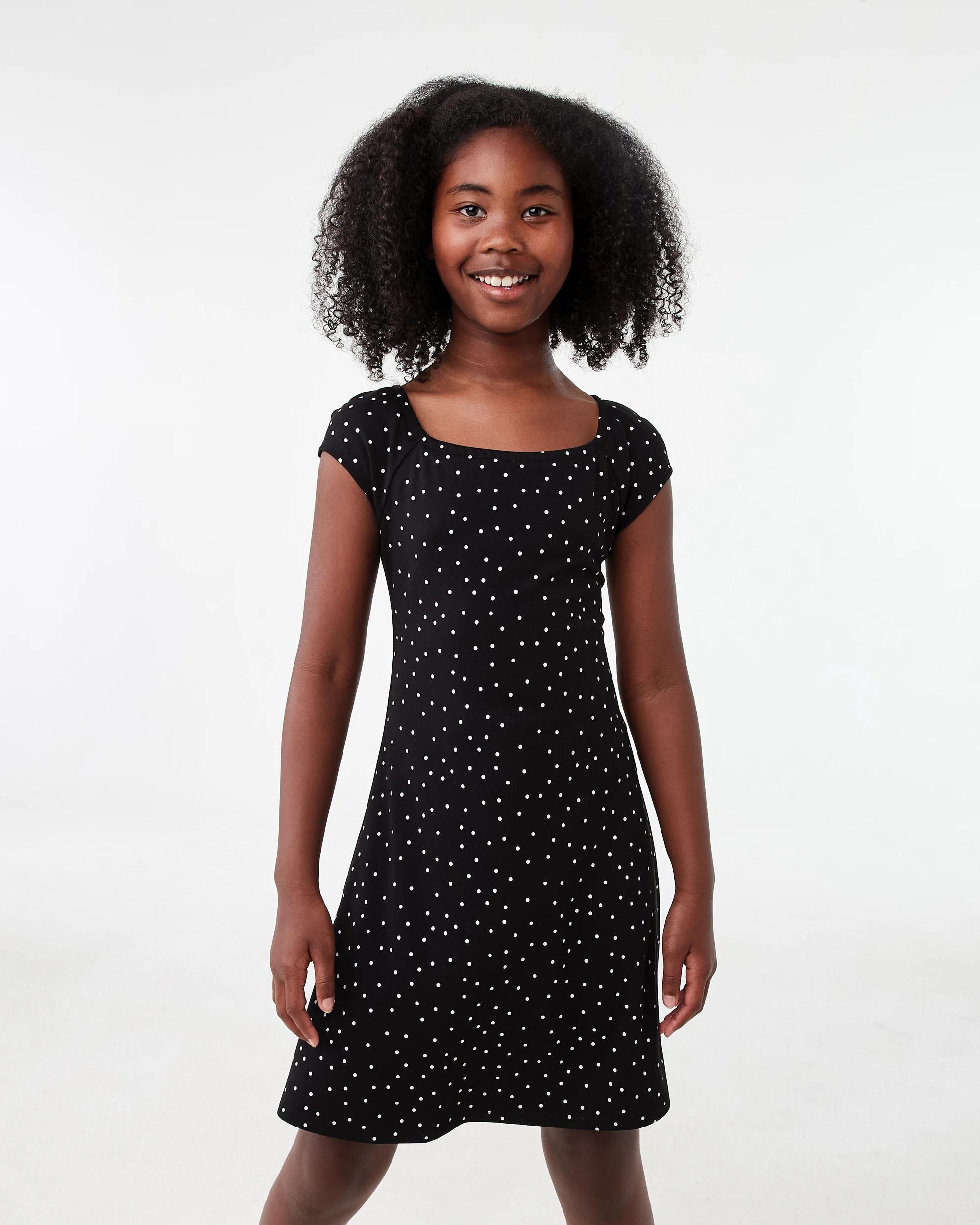 1 Ponte Dress Blck Spots, 1 of 7